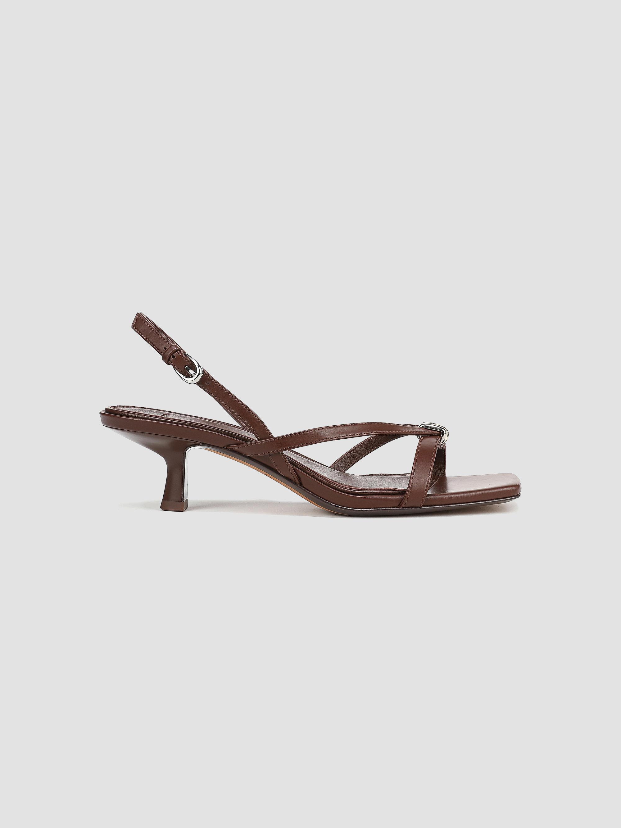 Vince Women's Tali 45MM Leather Slingback Sandals - Molton Brown