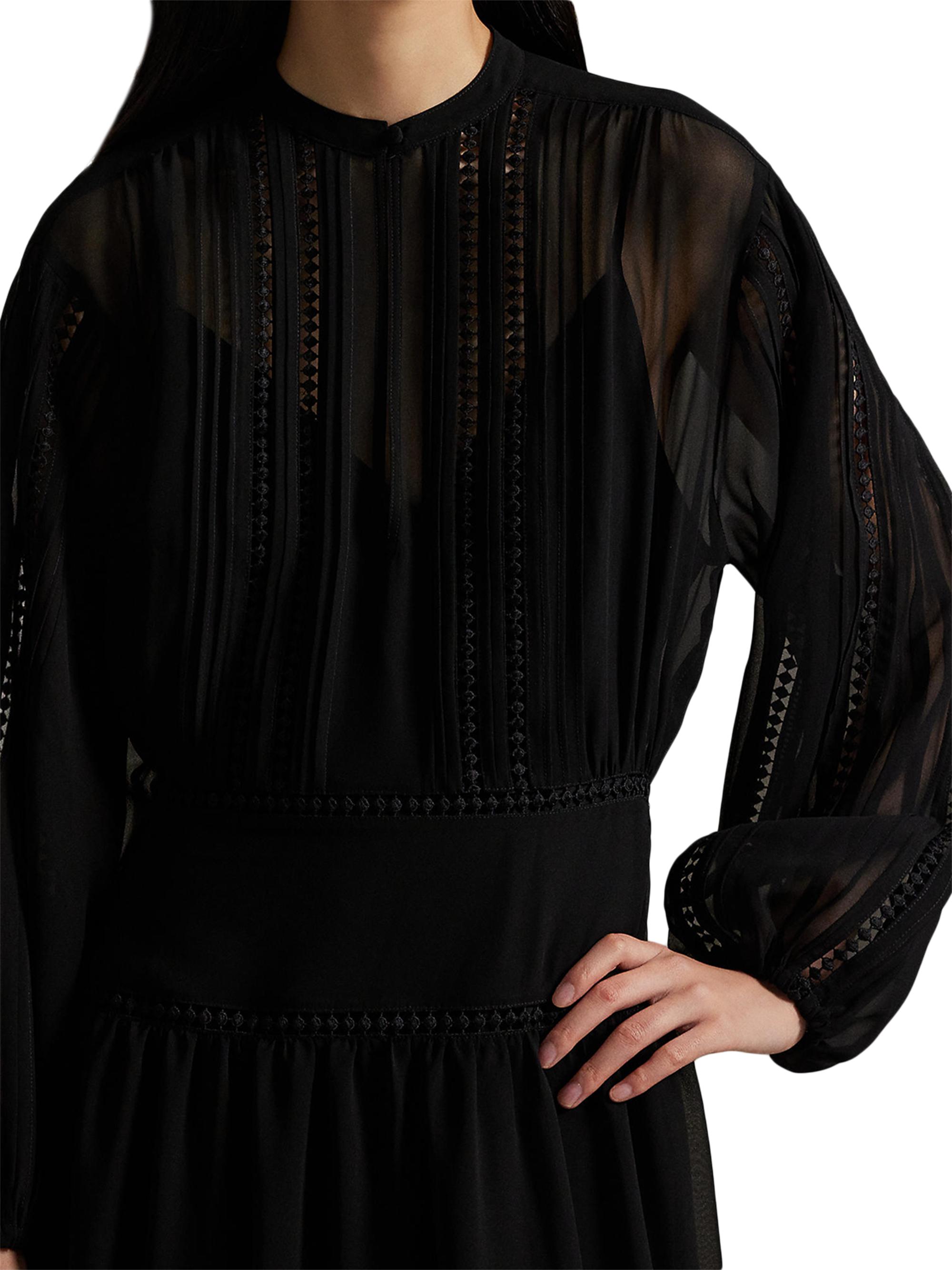 chinese dress ladies Dresses for Women Sleeveless 2024 Summer Short Puff Sleeve Lace Splice  Pleated Mini Dress Trendy Dress Black at Amazon Women's Clothing store