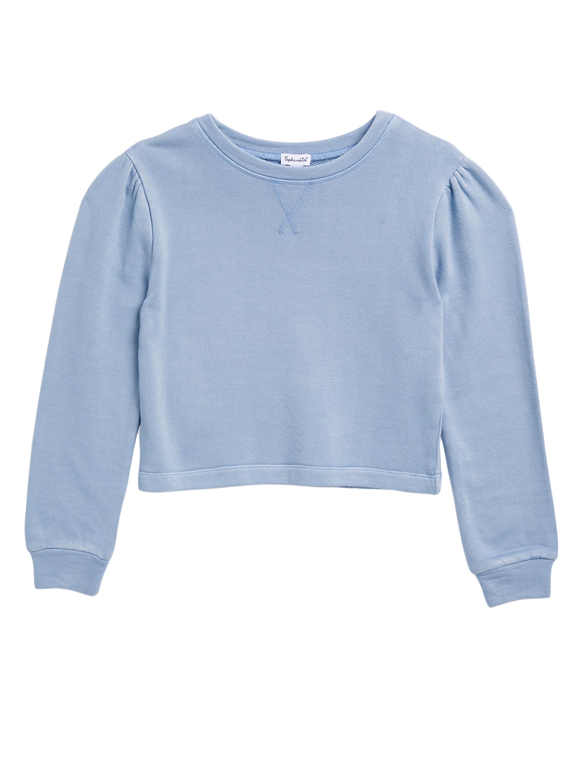 Splendid Girl's Franki Terry Sweater - Chicory