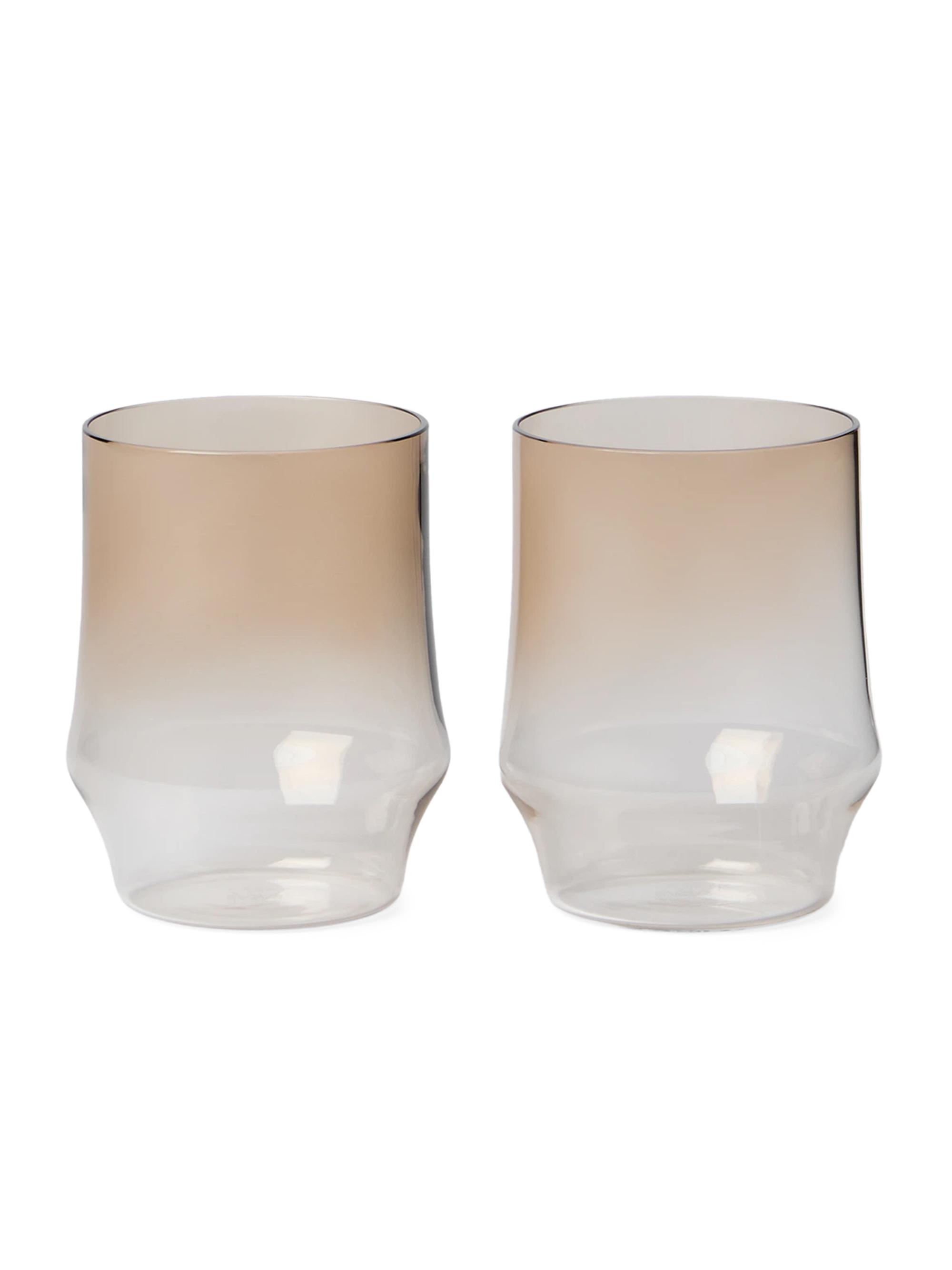 Brunello Cucinelli Pair of Murano Glass Tumblers - Natural