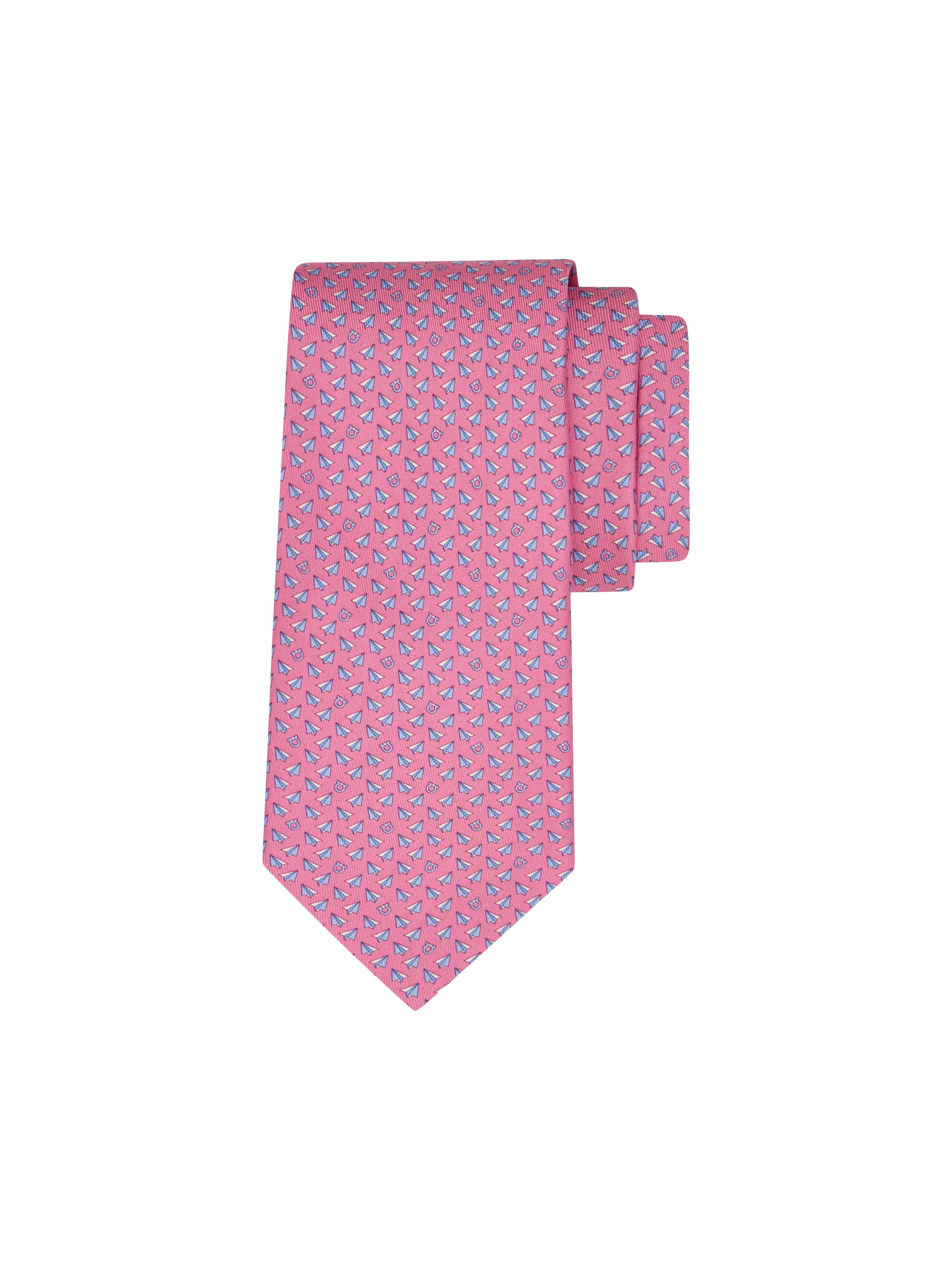 FERRAGAMO Men's Bussola Silk Tie | Thumbnail 3