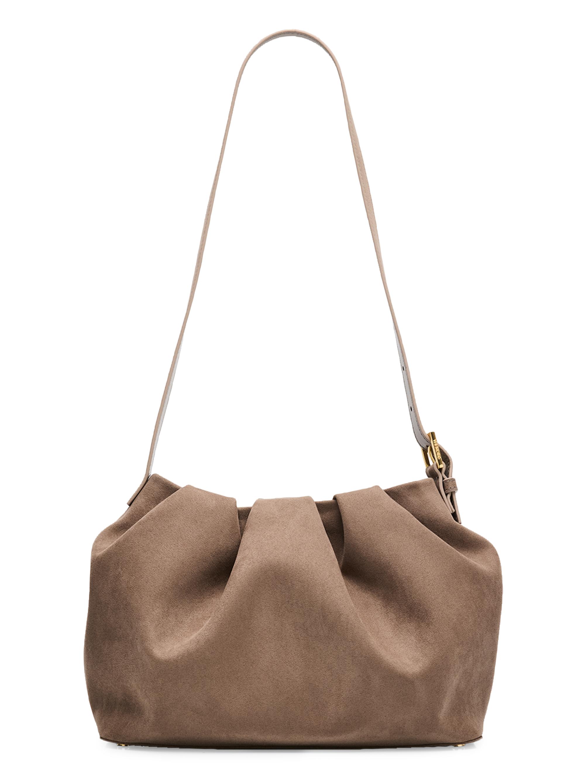 Themoirè Women's Lara Faux Suede Shoulder Bag - Mud