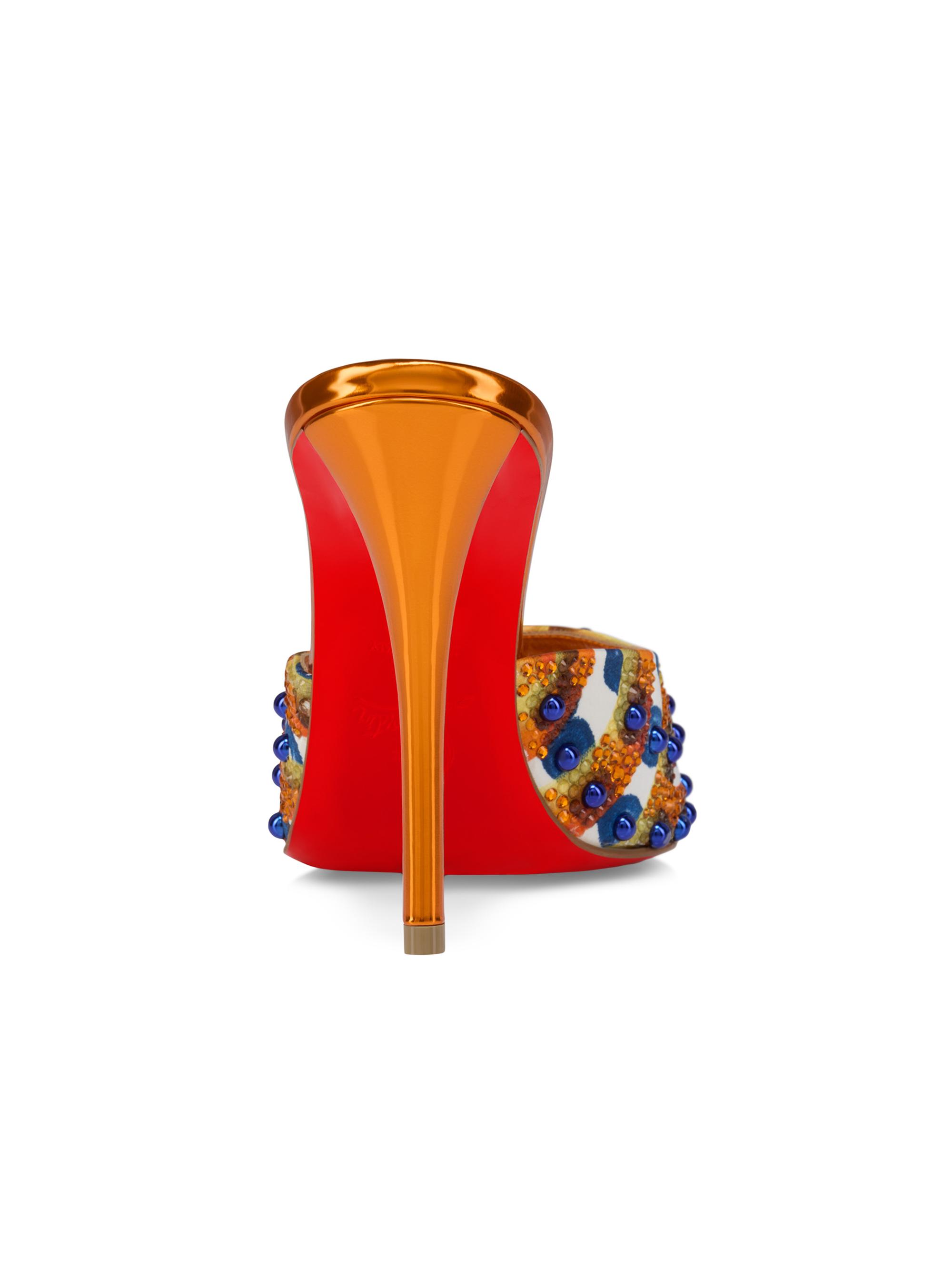 Christian Louboutin Miss Z 100MM Gaagal Sphere Mules | Saks Fifth