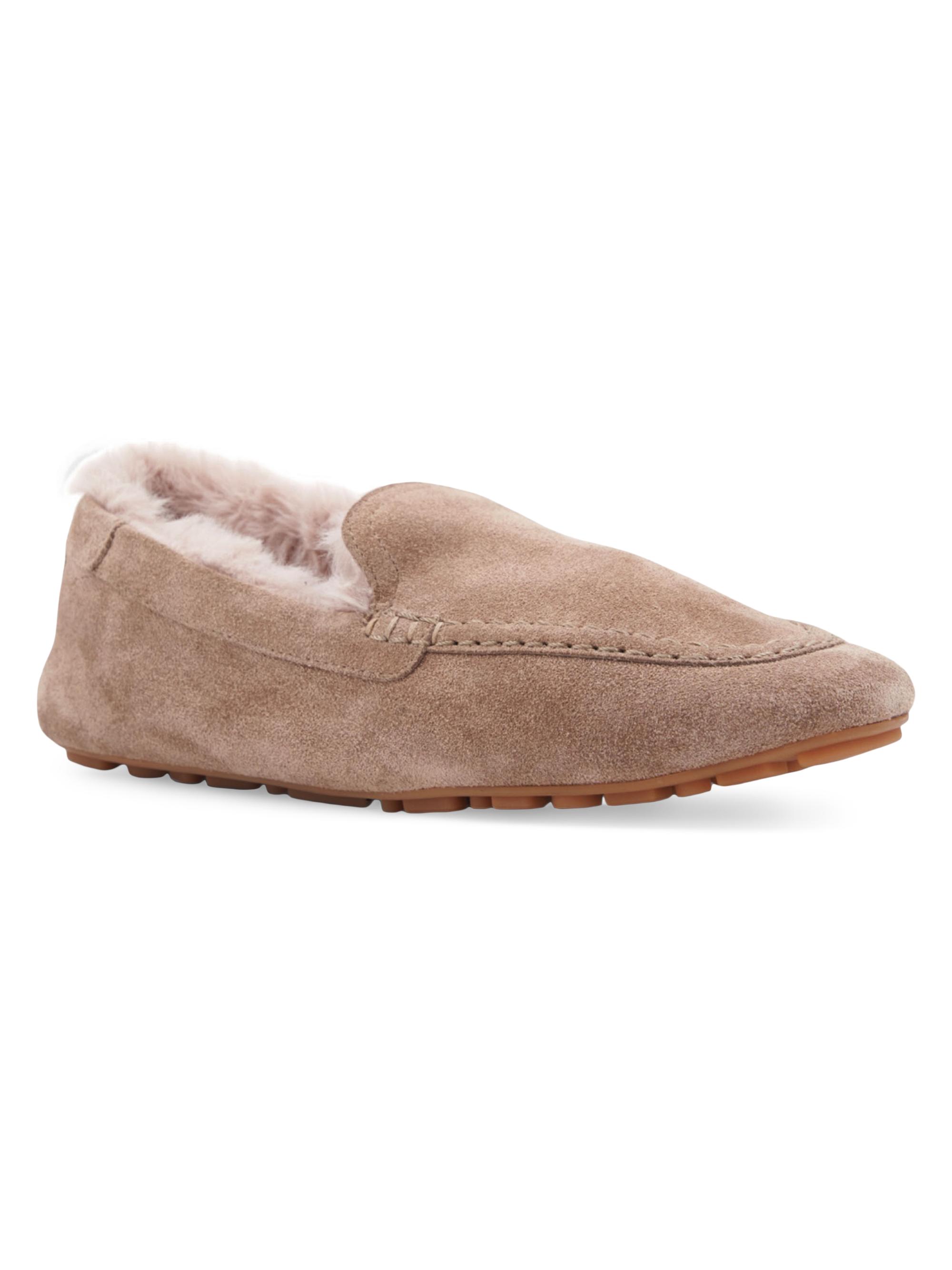 Aquatalia Women's Qalista Suede Driving Loafers - Taupe Suede