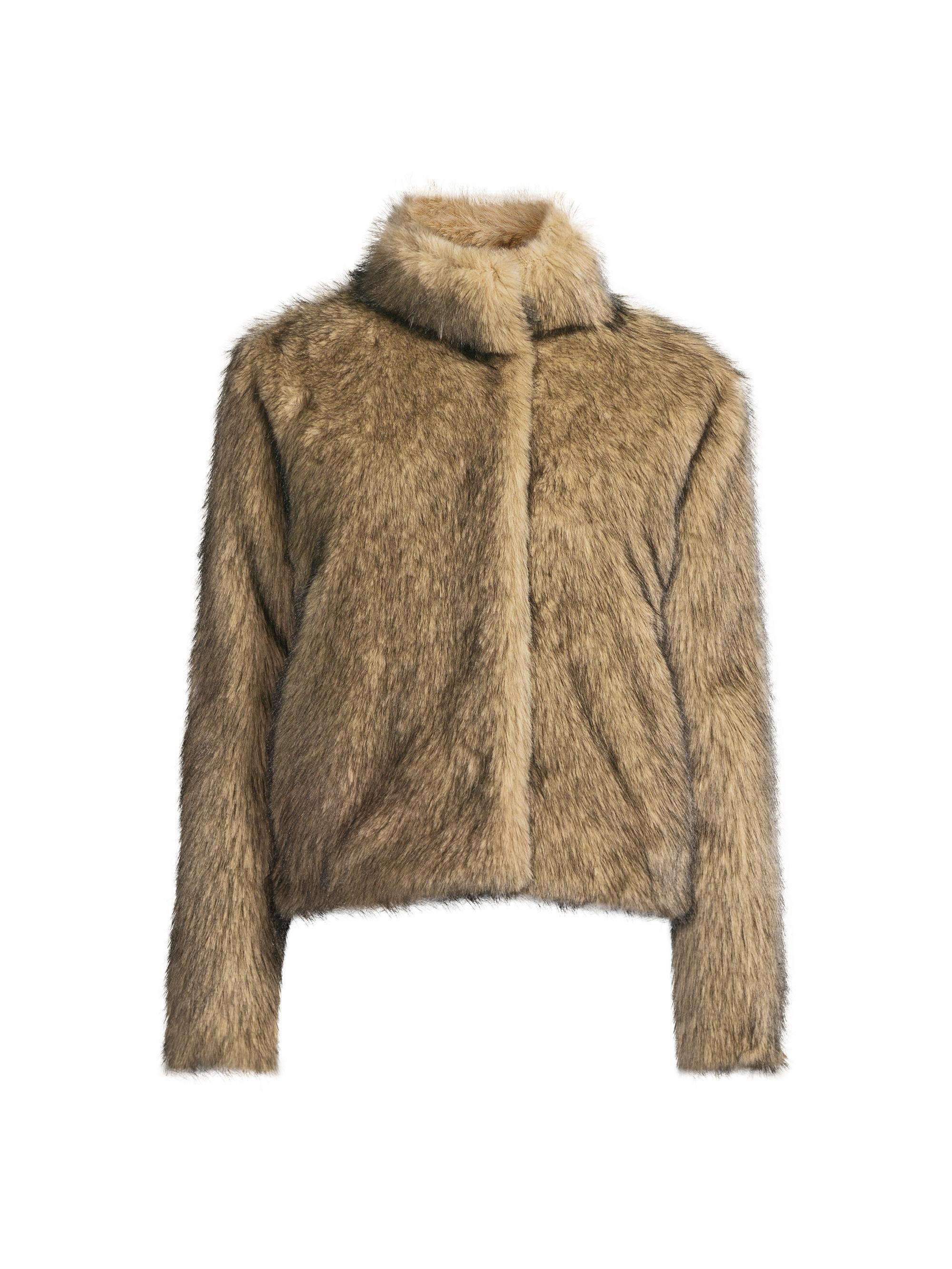 Et Ochs Women's Eugene Faux Fur Jacket - Neutral Multi