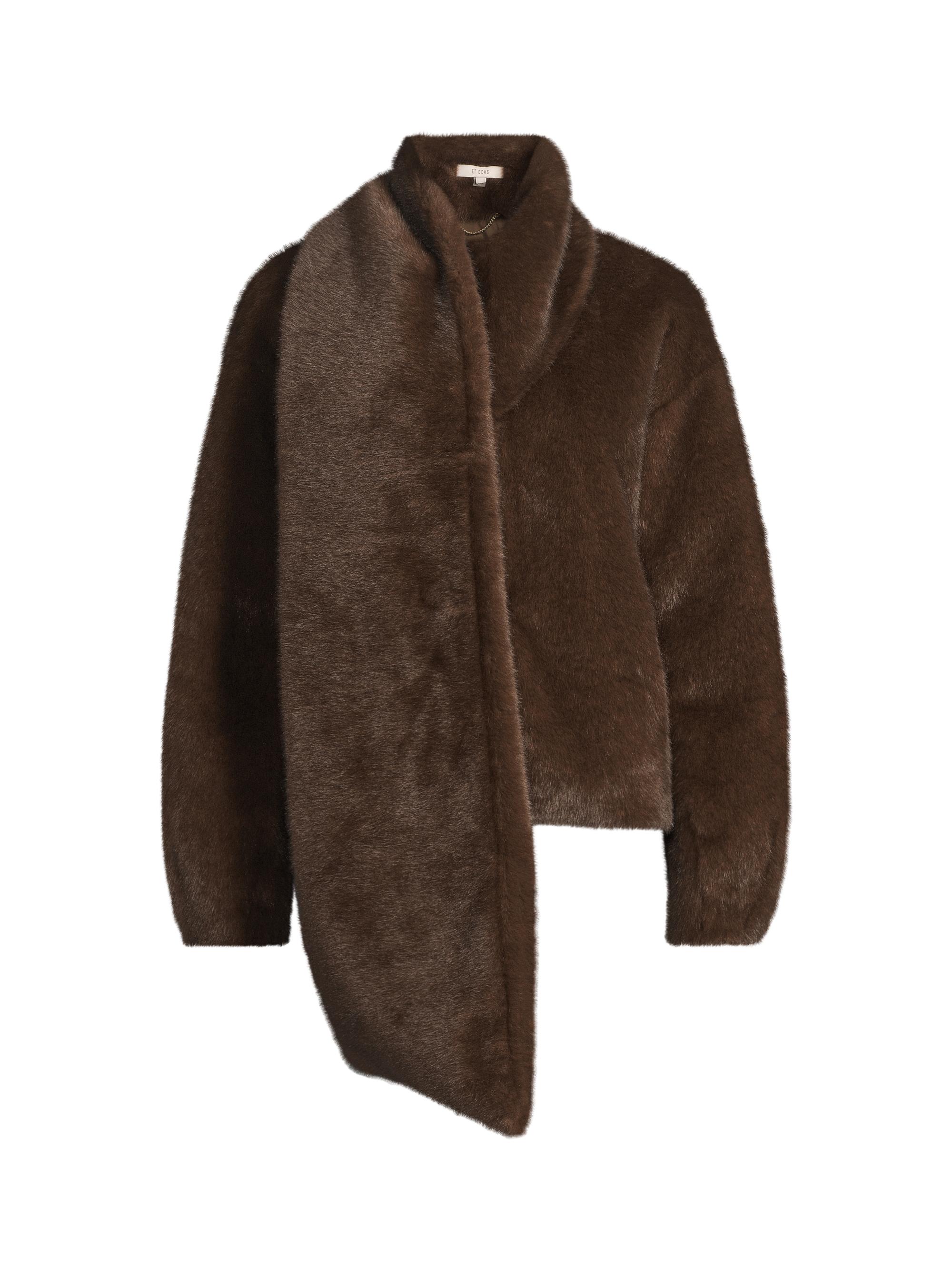 Et Ochs Women's Adria Wrapped Scarf Jacket - Mocha Mousse