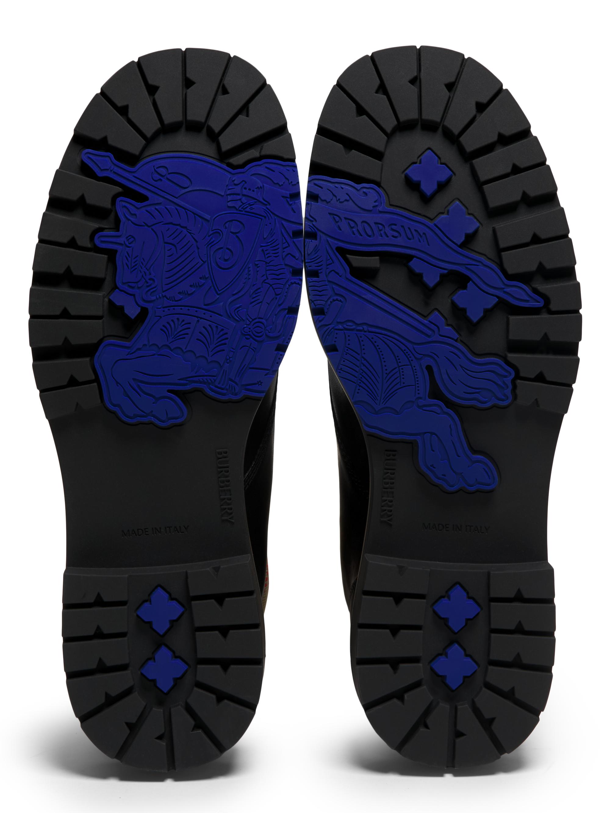 Burberry Rogue Leather Lace-Up Combat Boots | Saks Fifth Avenue