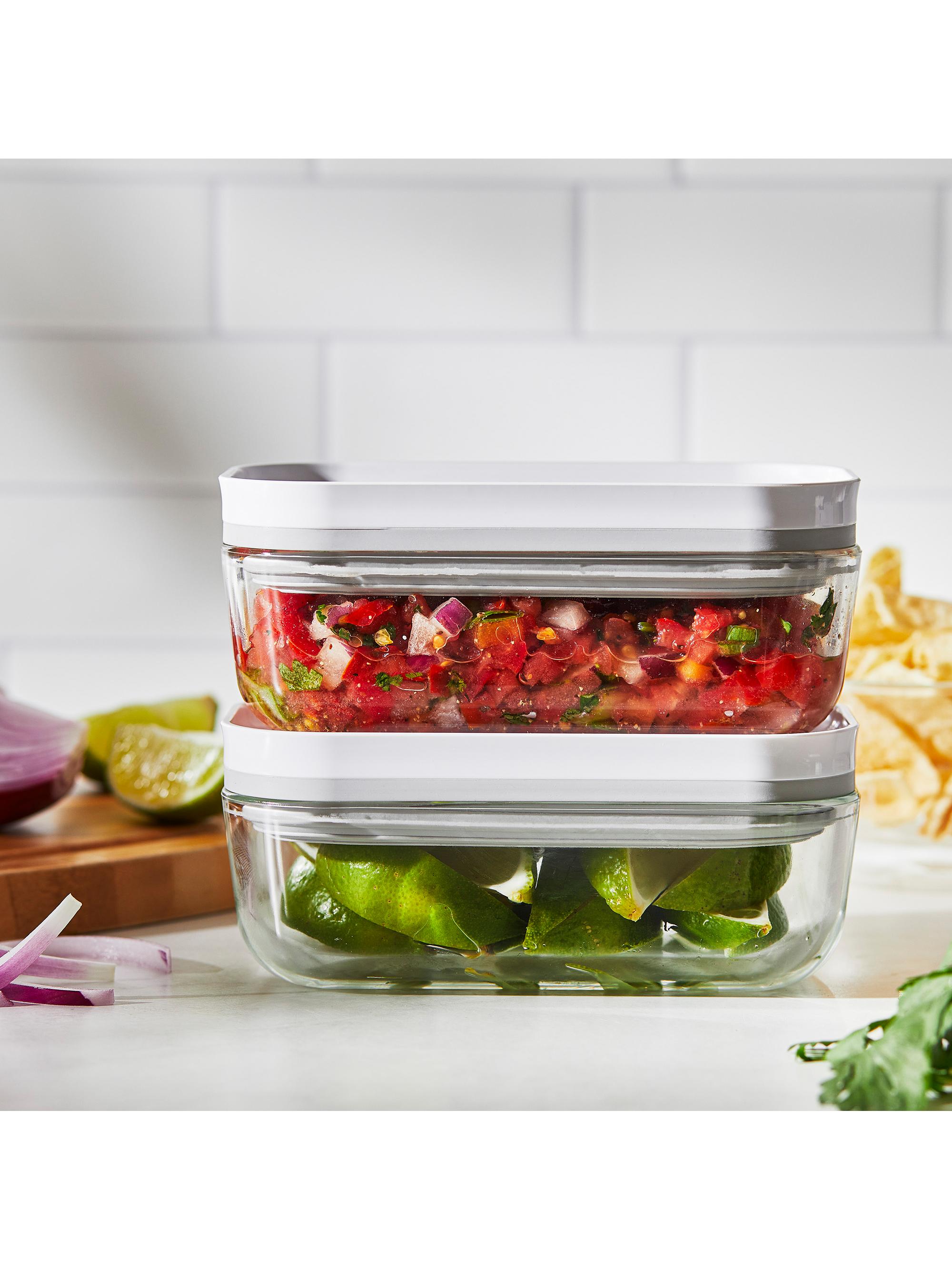 Fresh & Save 3 Piece Glass Food Storage Meal Prep Container