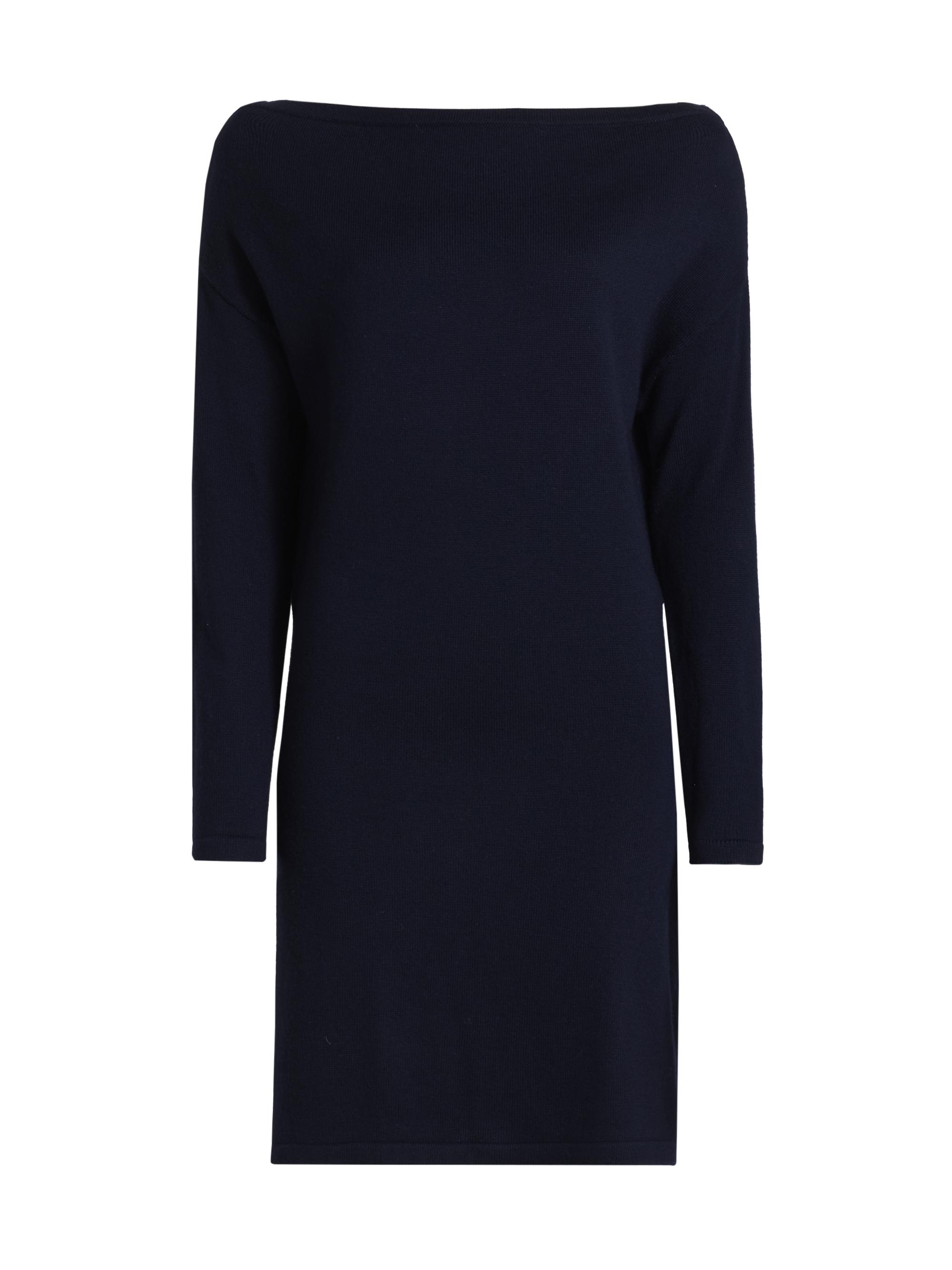 Ramy Brook Women's Chance Wool Knit Boatneck Midi-Dress - Navy