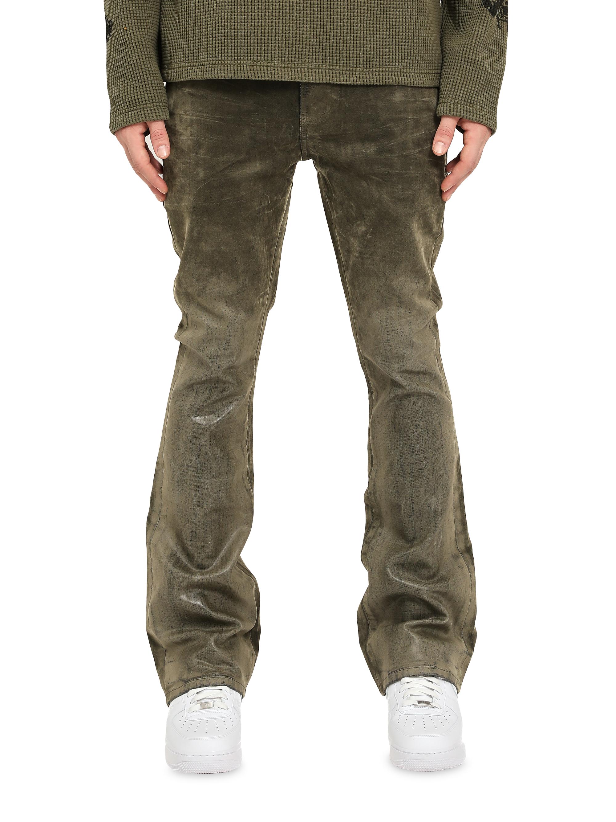 Flared Stretch Cargo Jeans