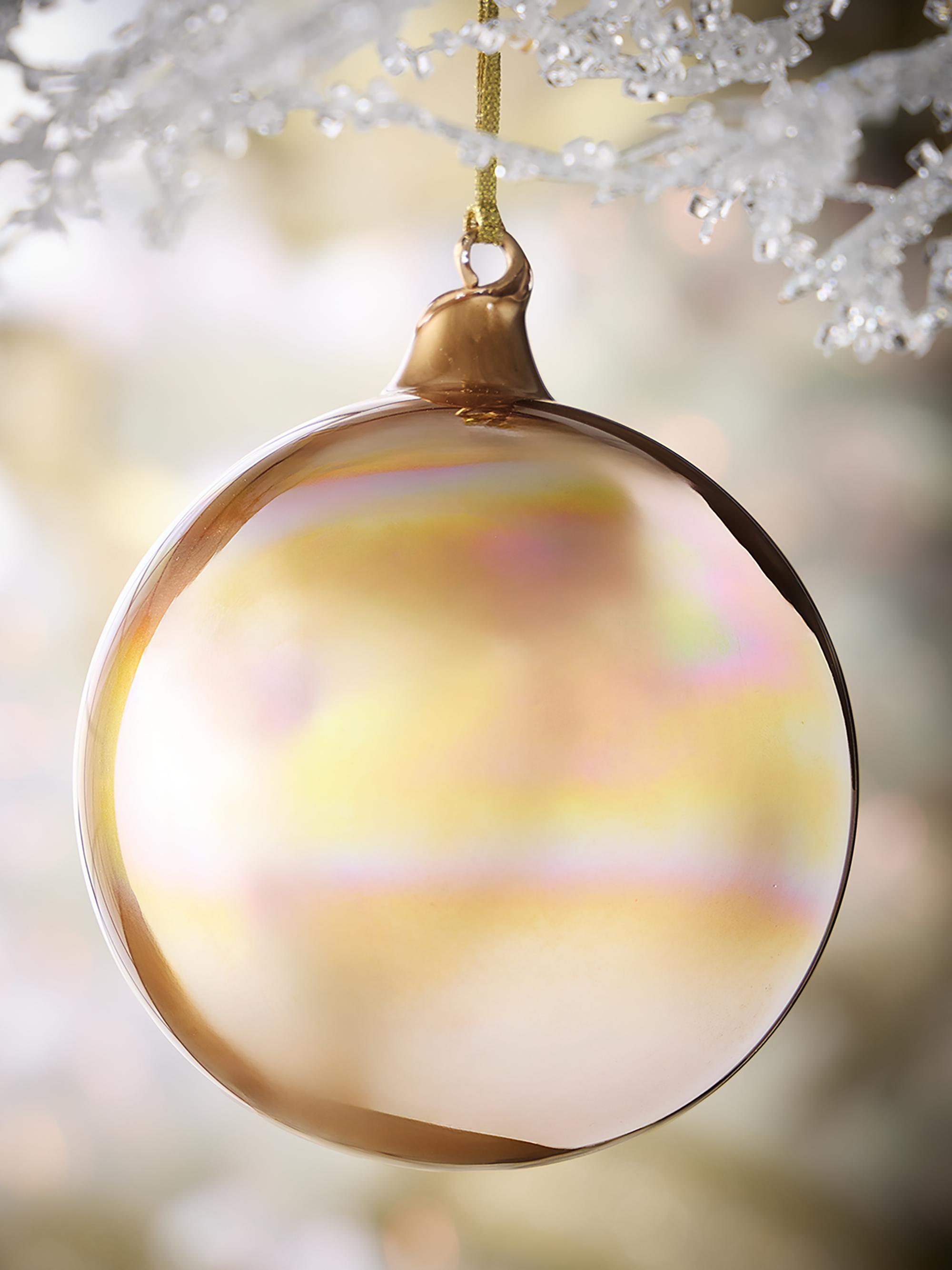 Winward Home Celeste Opal Sphere Glass Ornament