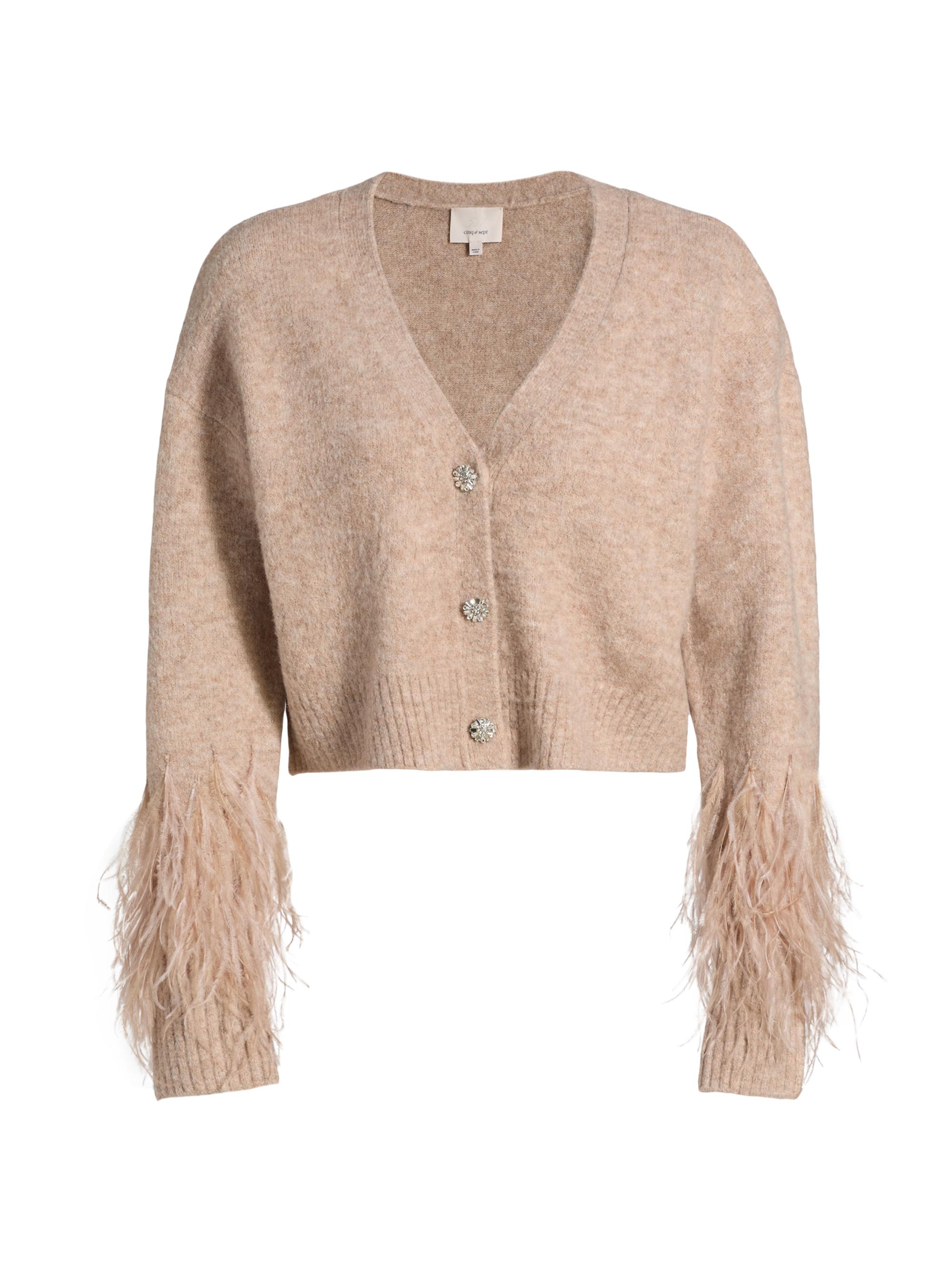 dh New York Mika Fringe-Trim Cardigan | Saks Fifth Avenue