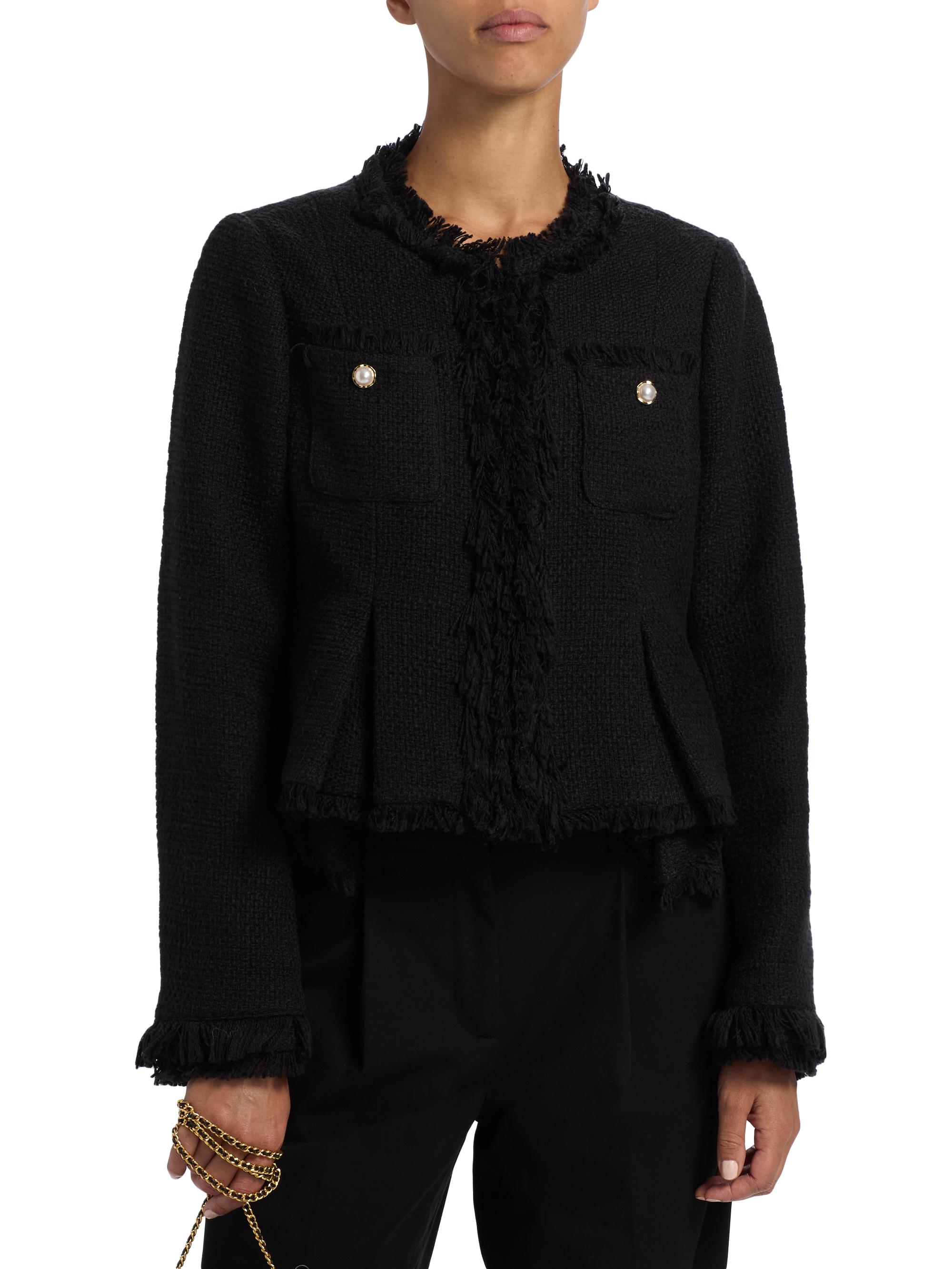 Cinq à Sept Misty Tweed Handkerchief Jacket | Saks Fifth Avenue
