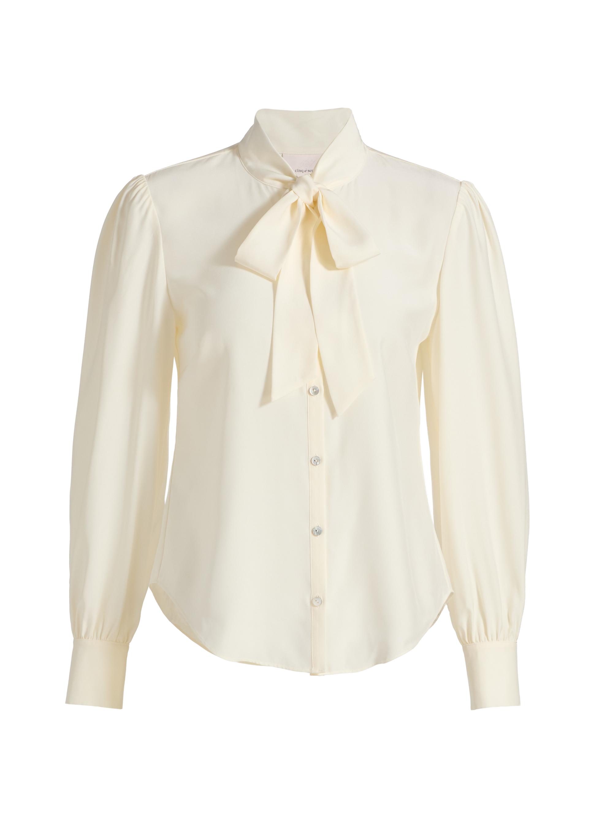 Cinq à Sept Women's Scotlyn Silk Tieneck Blouse -