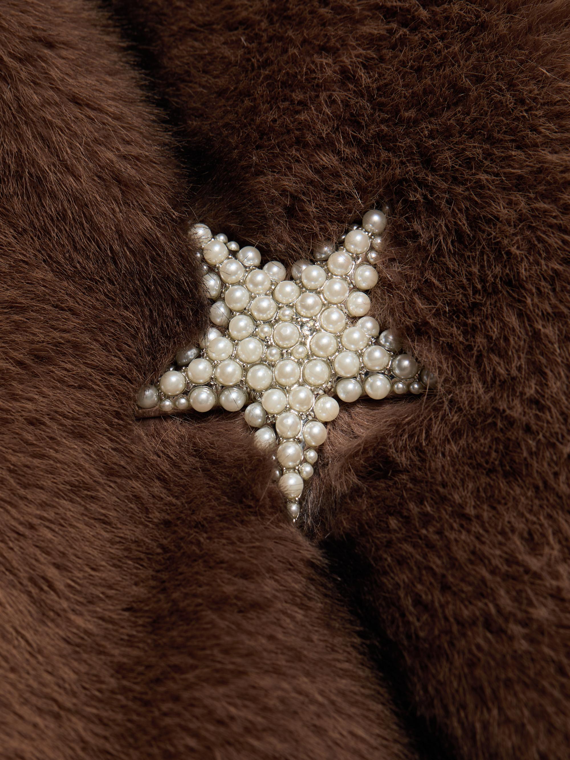 mink　5 Cinq à Sept Benson Embellished Faux-Mink Coat | Saks Fifth