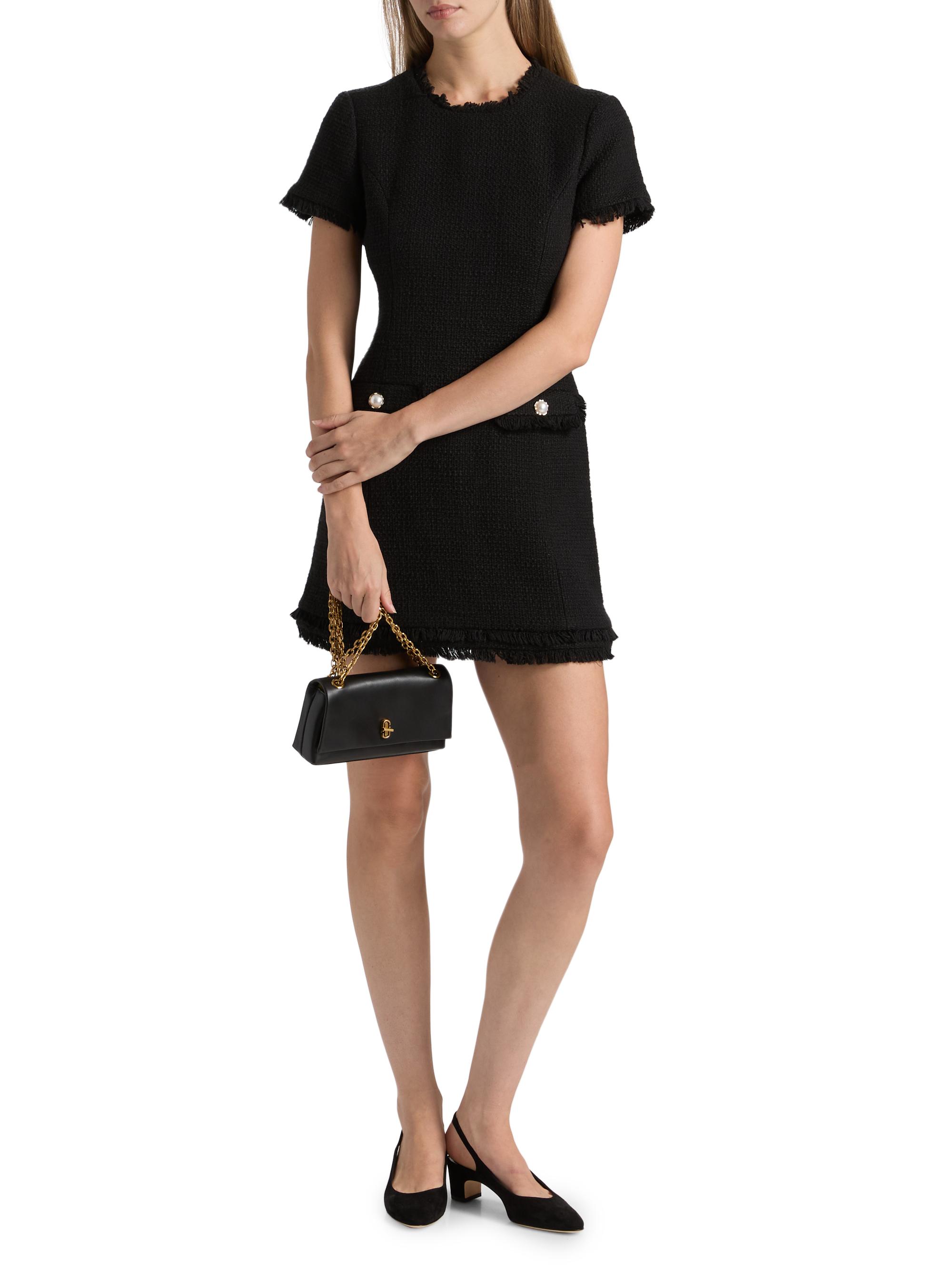 Cinq à Sept Brandi Tweed Raw-Edge Minidress | Saks Fifth Avenue