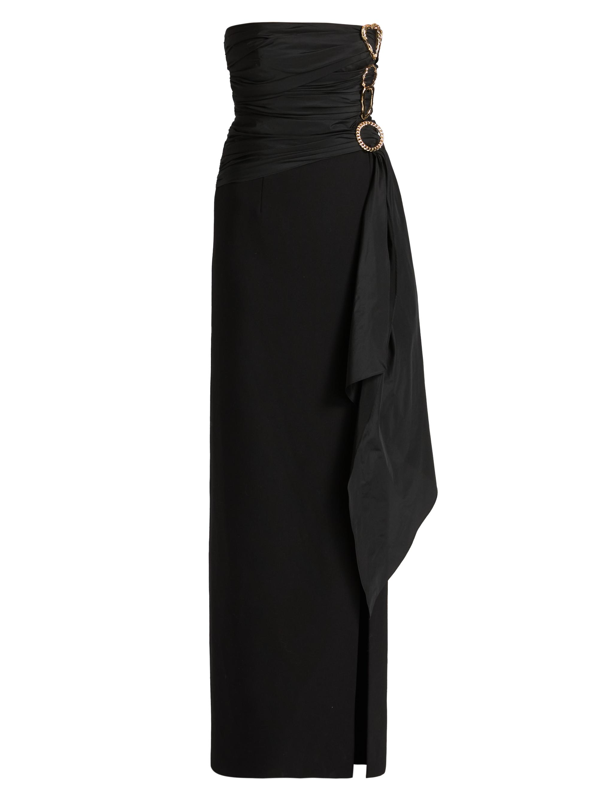 Cinq à Sept Women's Baltra Hardware-Accented Strapless Gown - Black