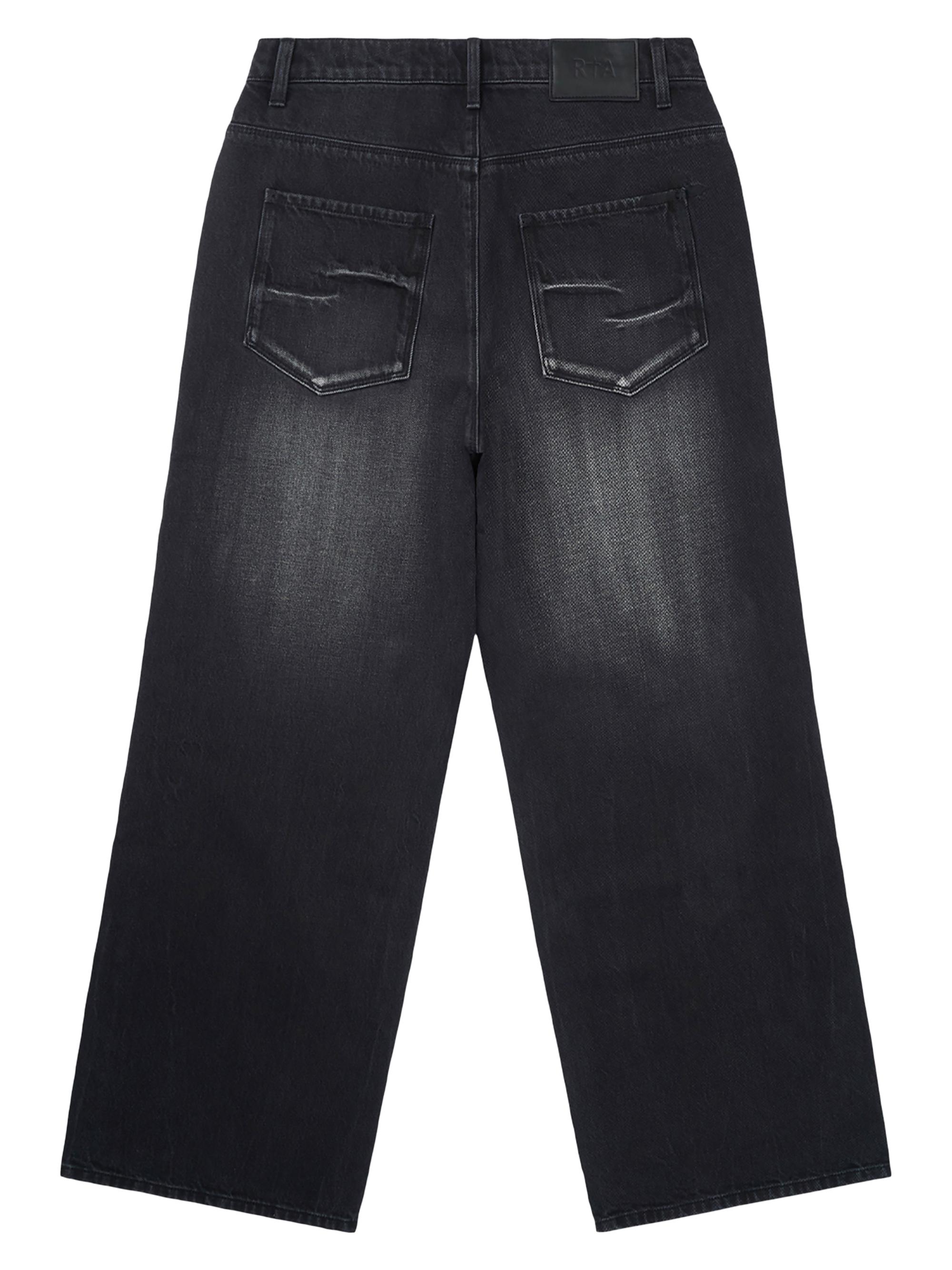 Lost Frequencies Franco Distressed Wide-Leg Jeans