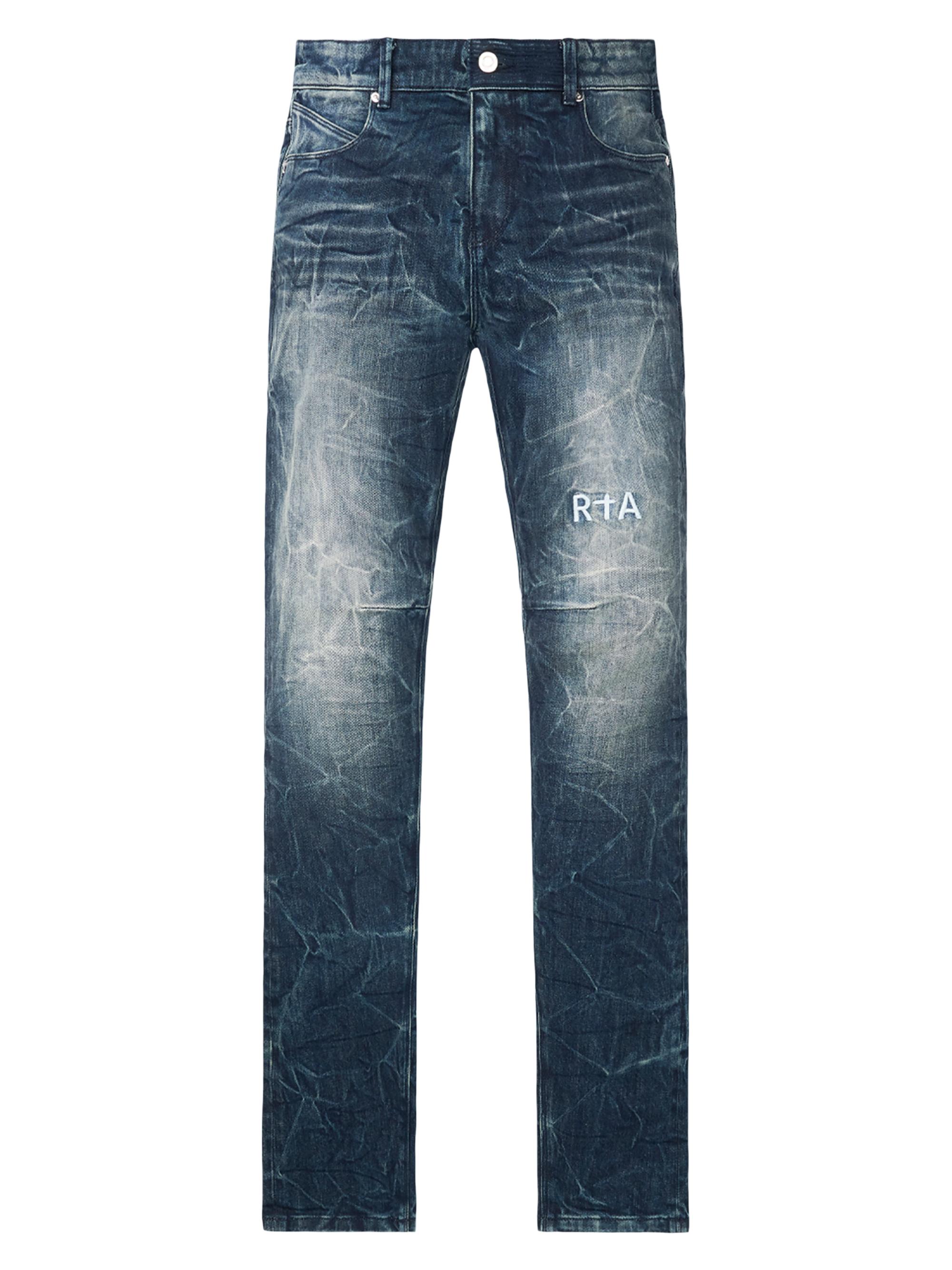 RTA Men's Lost Frequencies Clayton Logo Skinny Jeans - Midnight Surf
