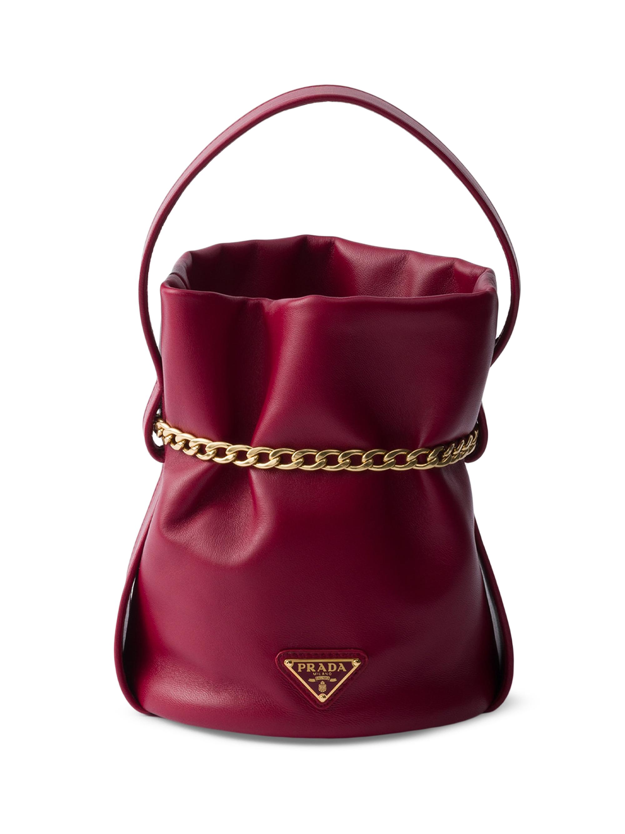 Prada Petit Sac Noir Nappa Leather Mini-Bucket Bag | Saks Fifth Avenue