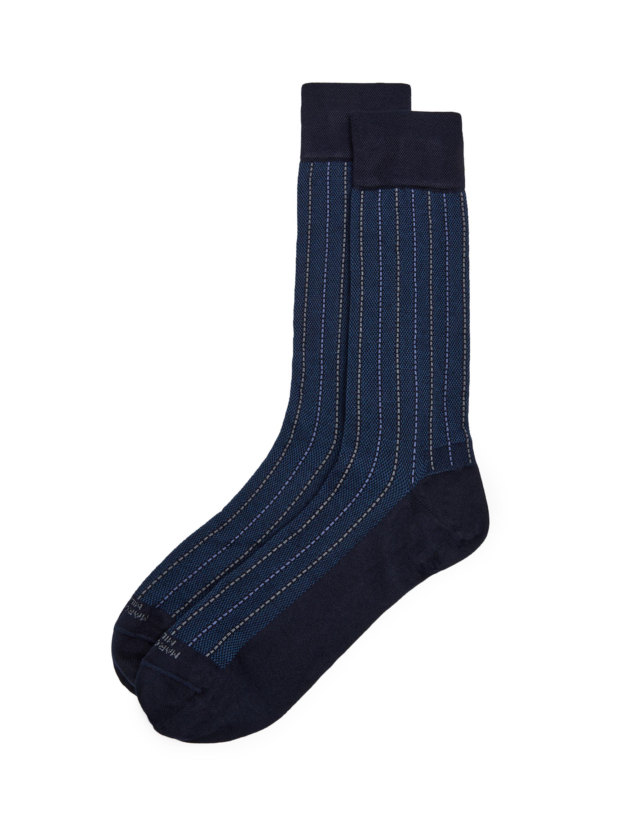 Marcoliani Men's Elegance Cashmere-Blend Socks - Navy