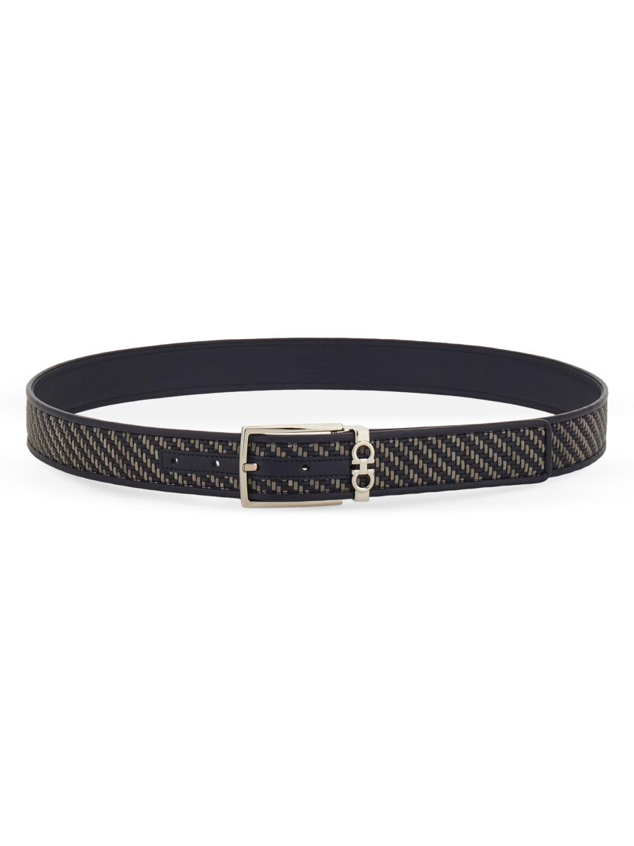 Ferragamo Adjustable Belt In Black