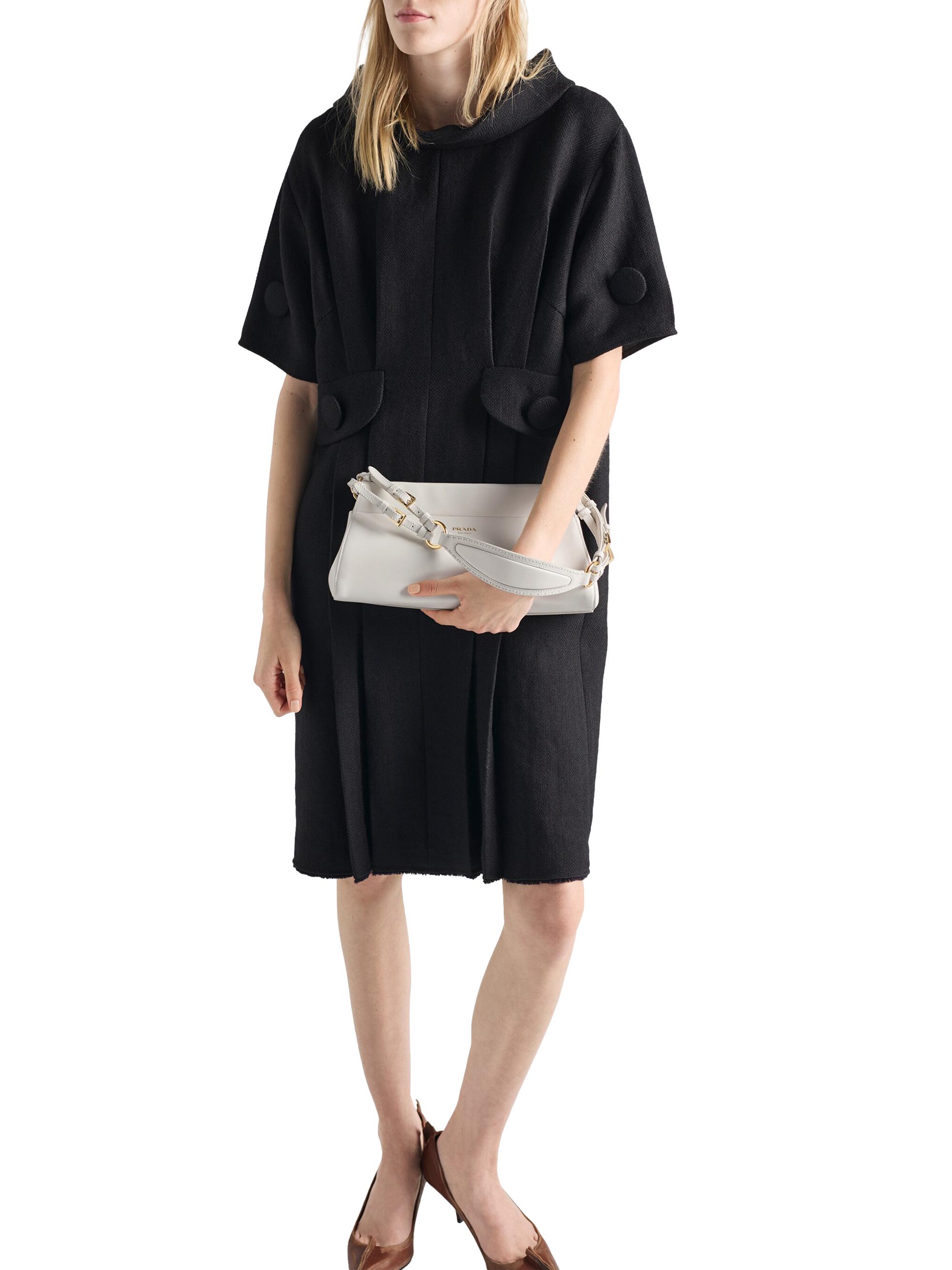 Prada Women's Enchaîné  Leather Shoulder Bag - White