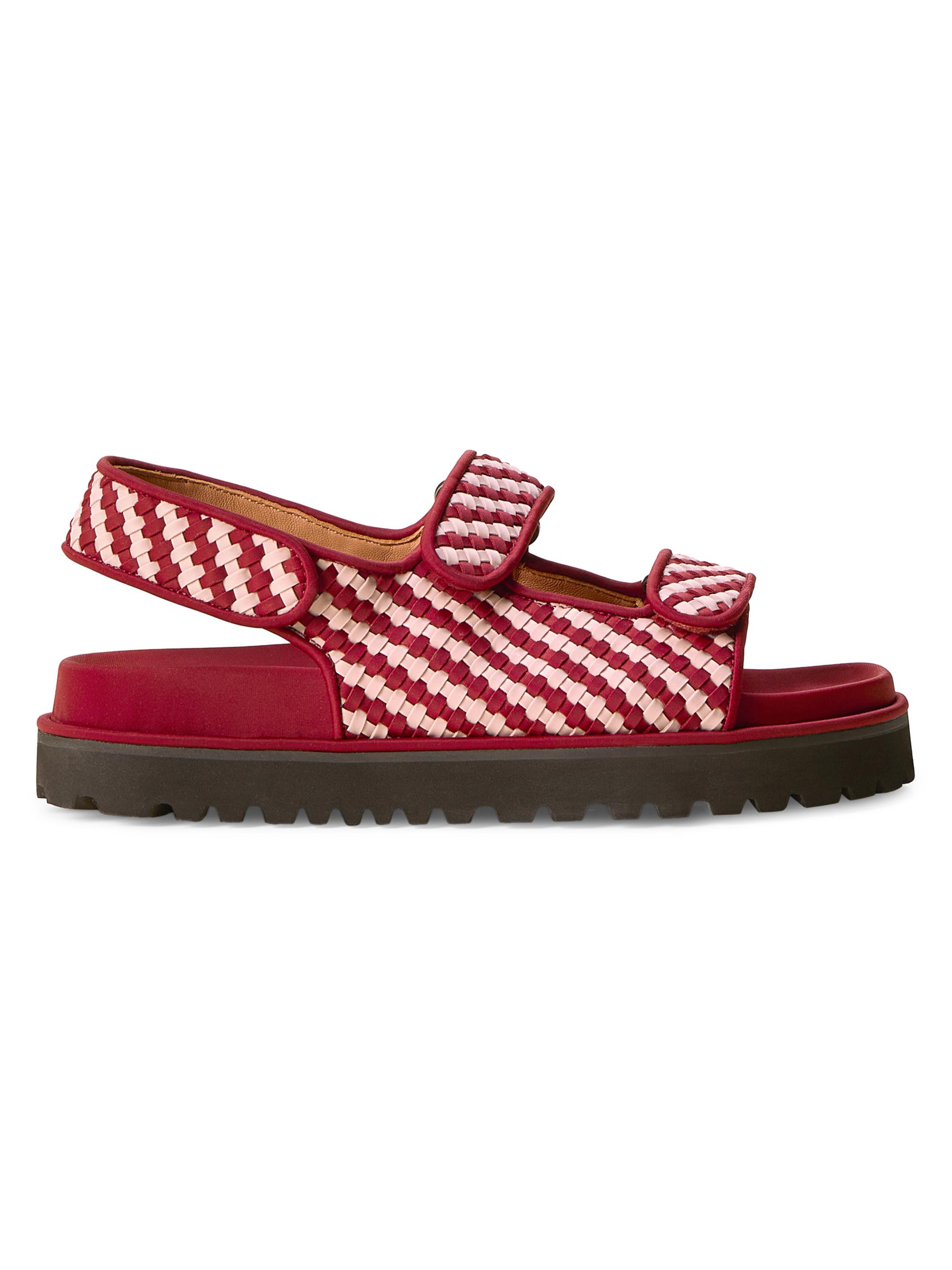 Naghedi Women's Catalina Striped Sandals - Lychee