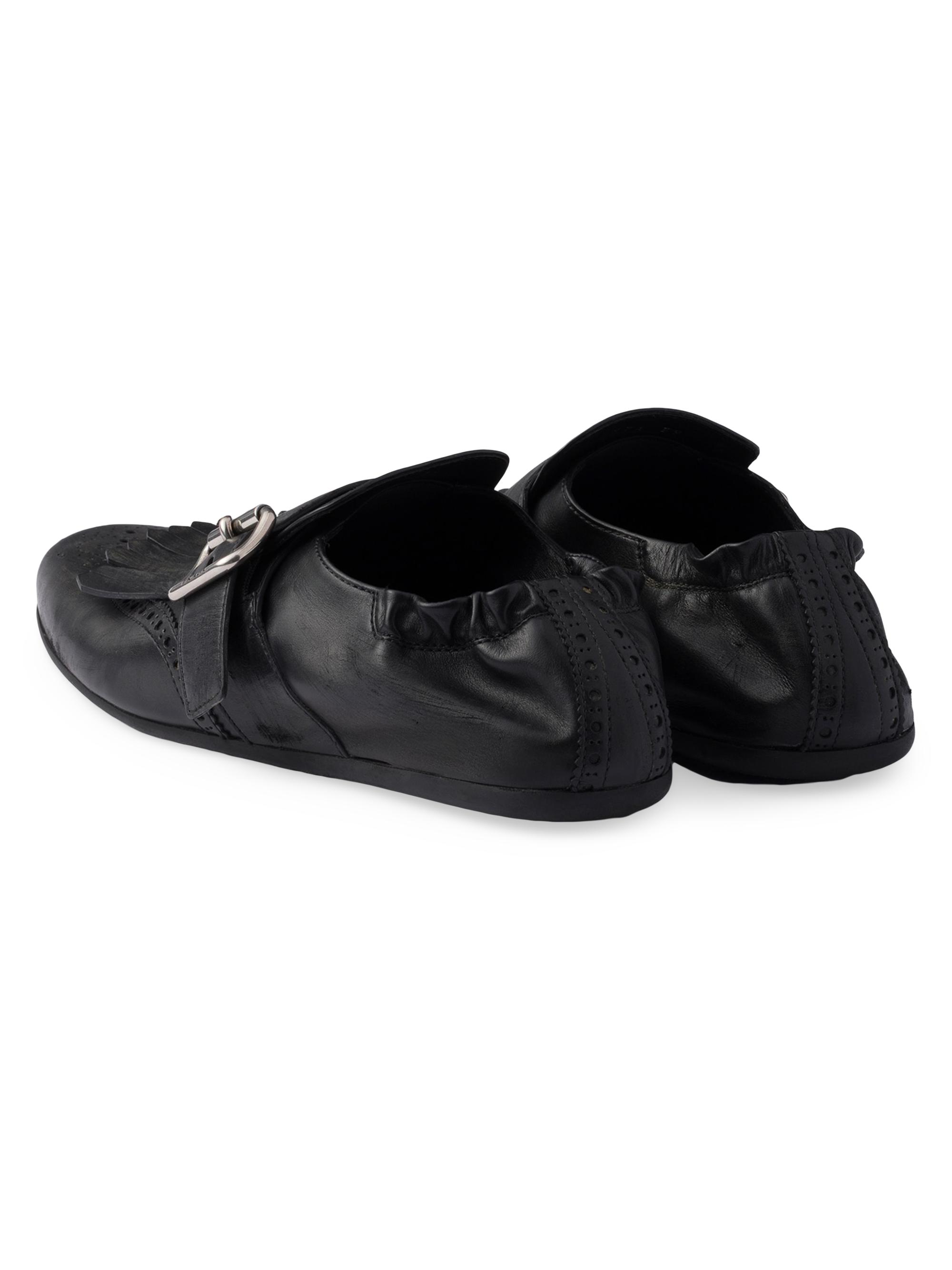 Prada Shuffle Fringed Monk Strap Shoes | Saks Fifth Avenue