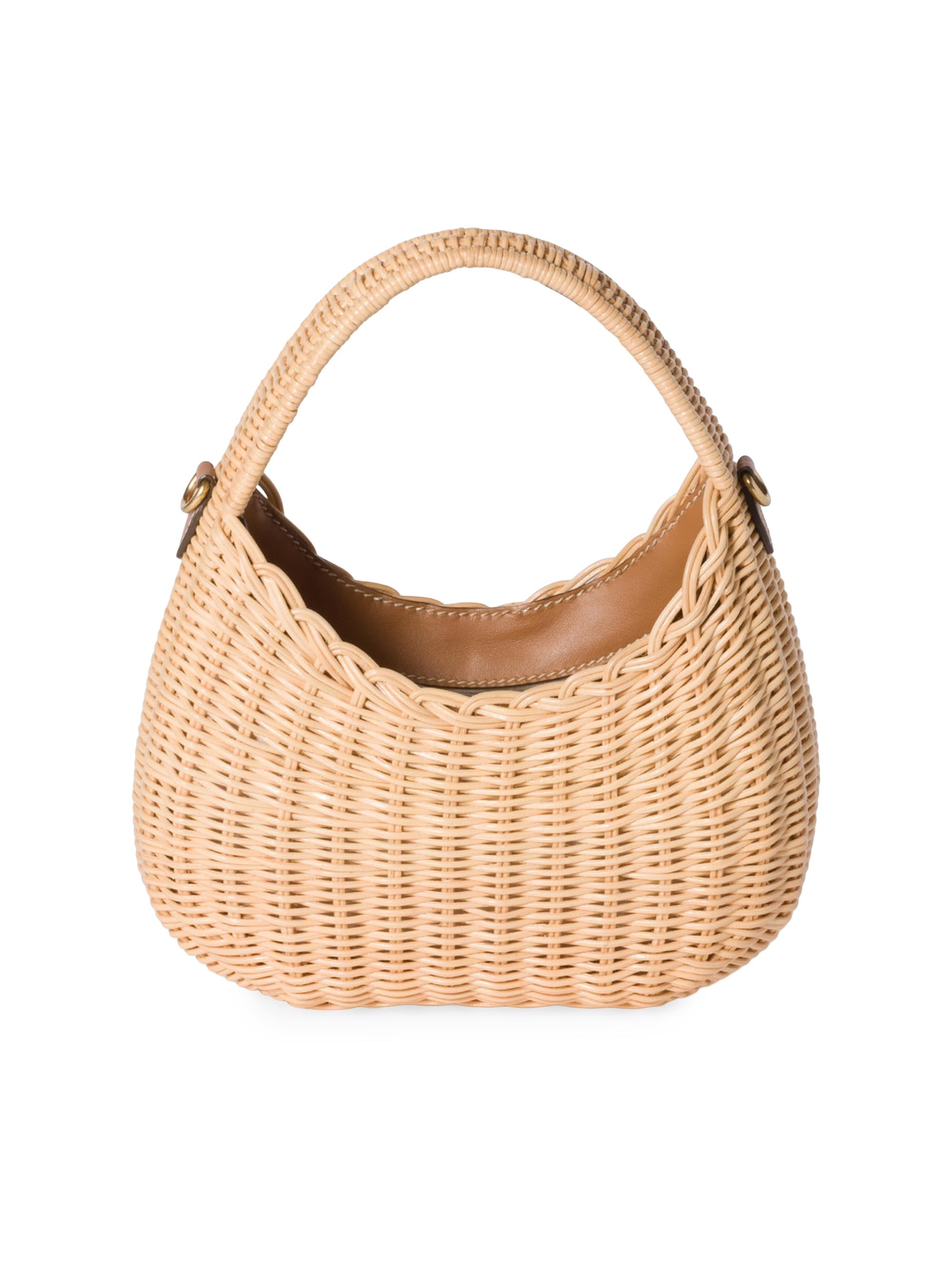 miu03170様 Miu Miu Wander Wicker Top Handle Bag | Saks Fifth Avenue