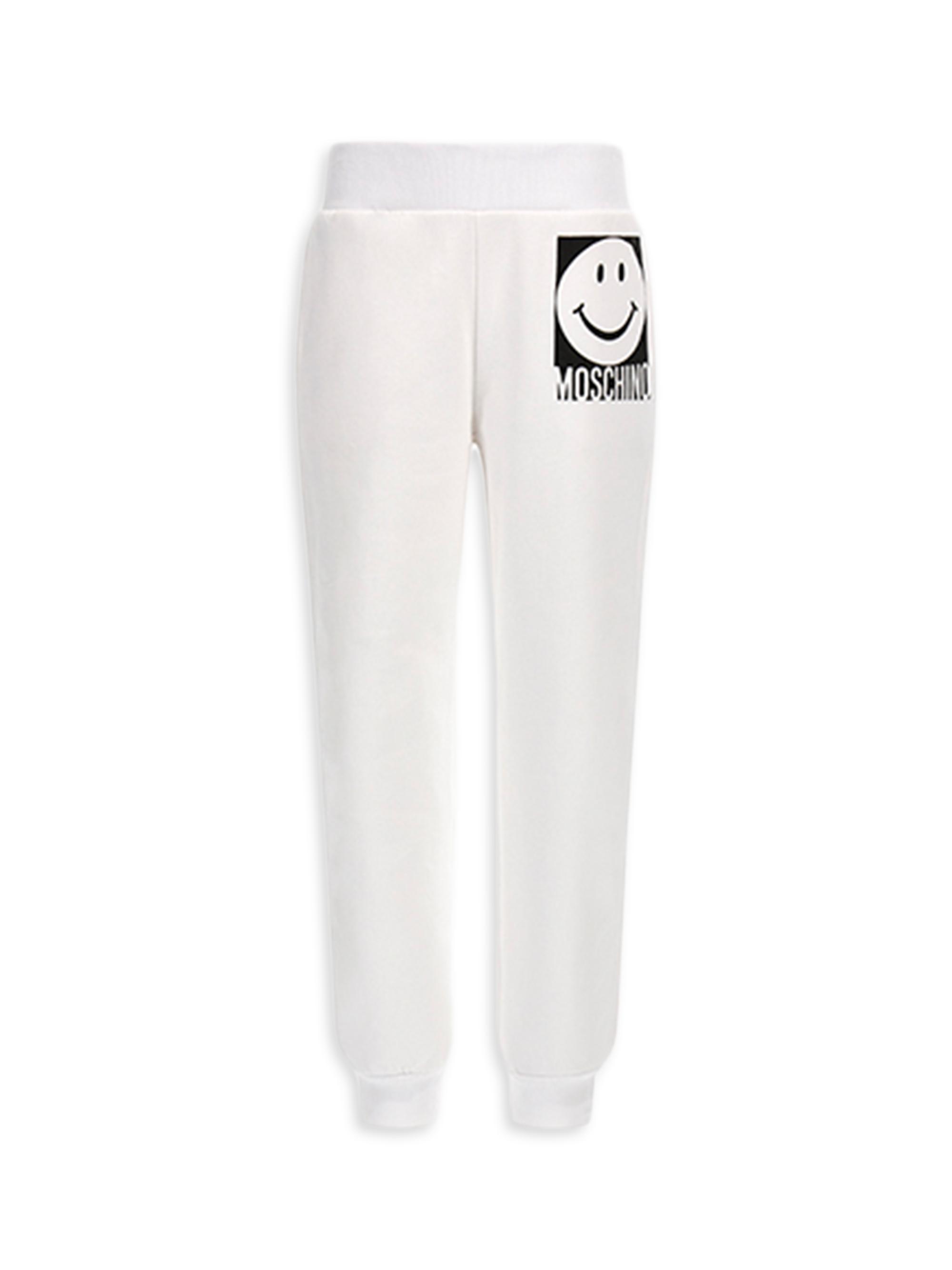 Moschino Little Kid's & Kid's Smiley Face Joggers - Bianco