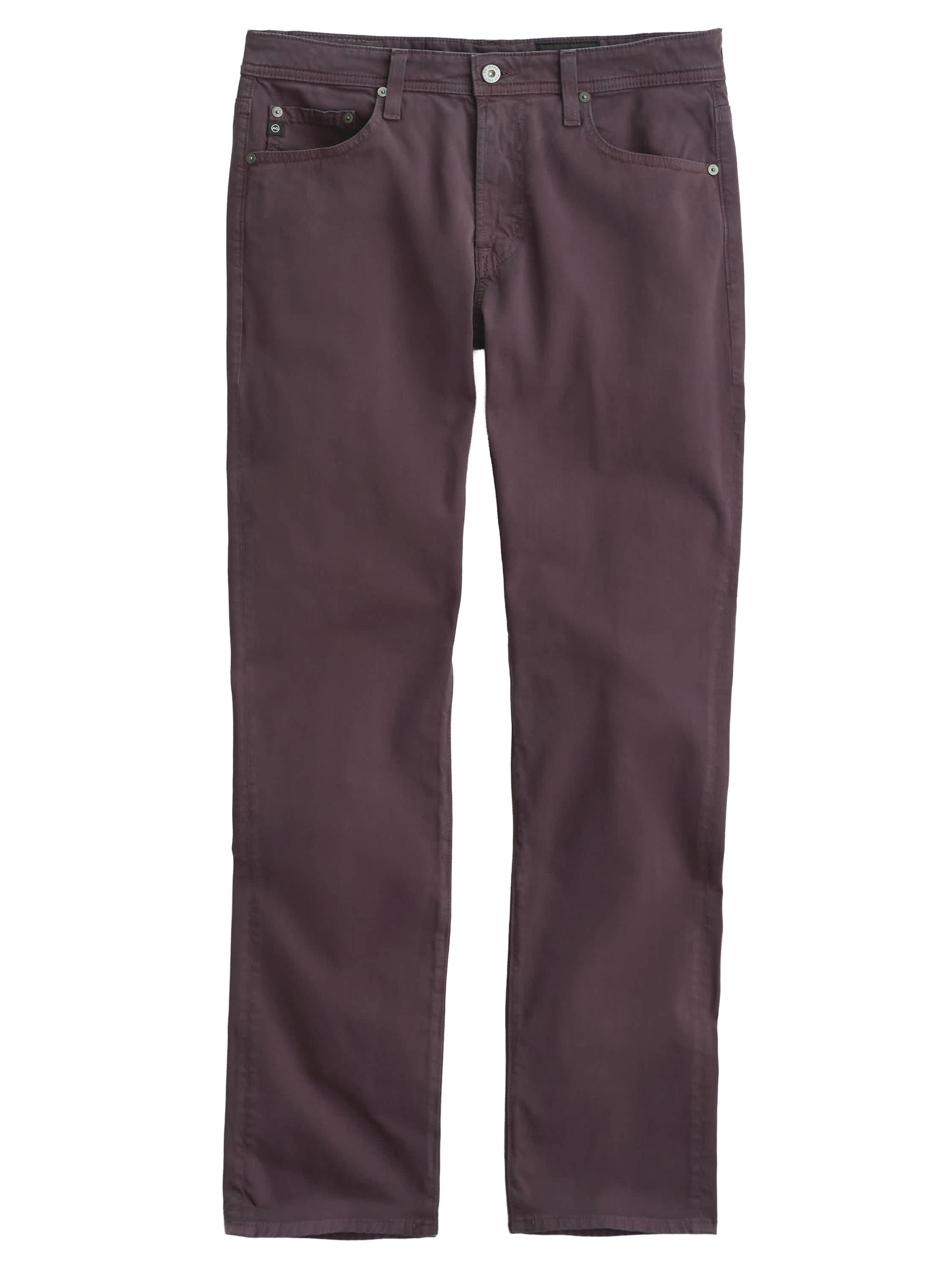 AG Jeans Men's Everett Sateen Straight-Leg Jeans - Mulberry