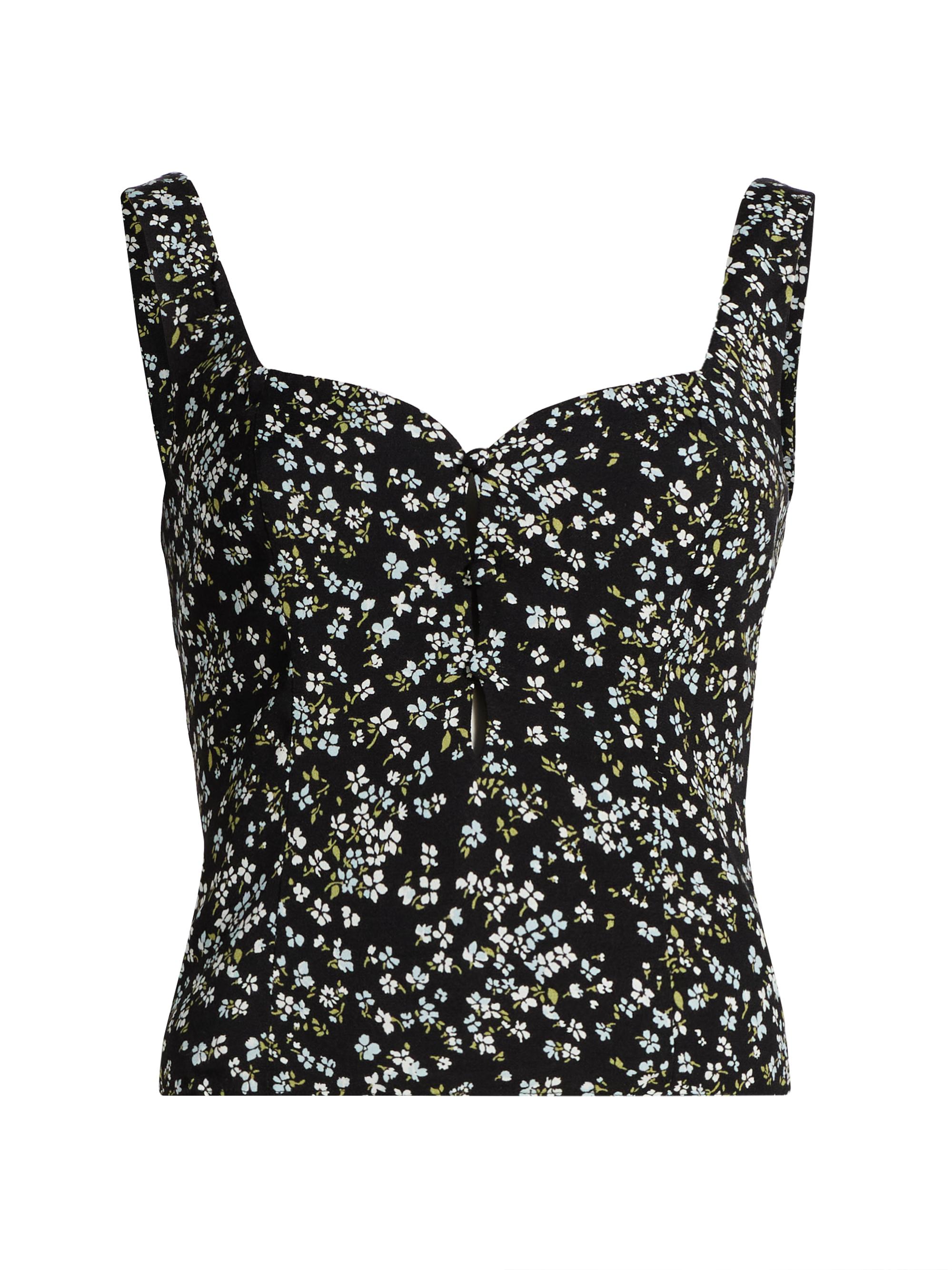 Reformation Women's Francy Floral Crepe Top - Colette
