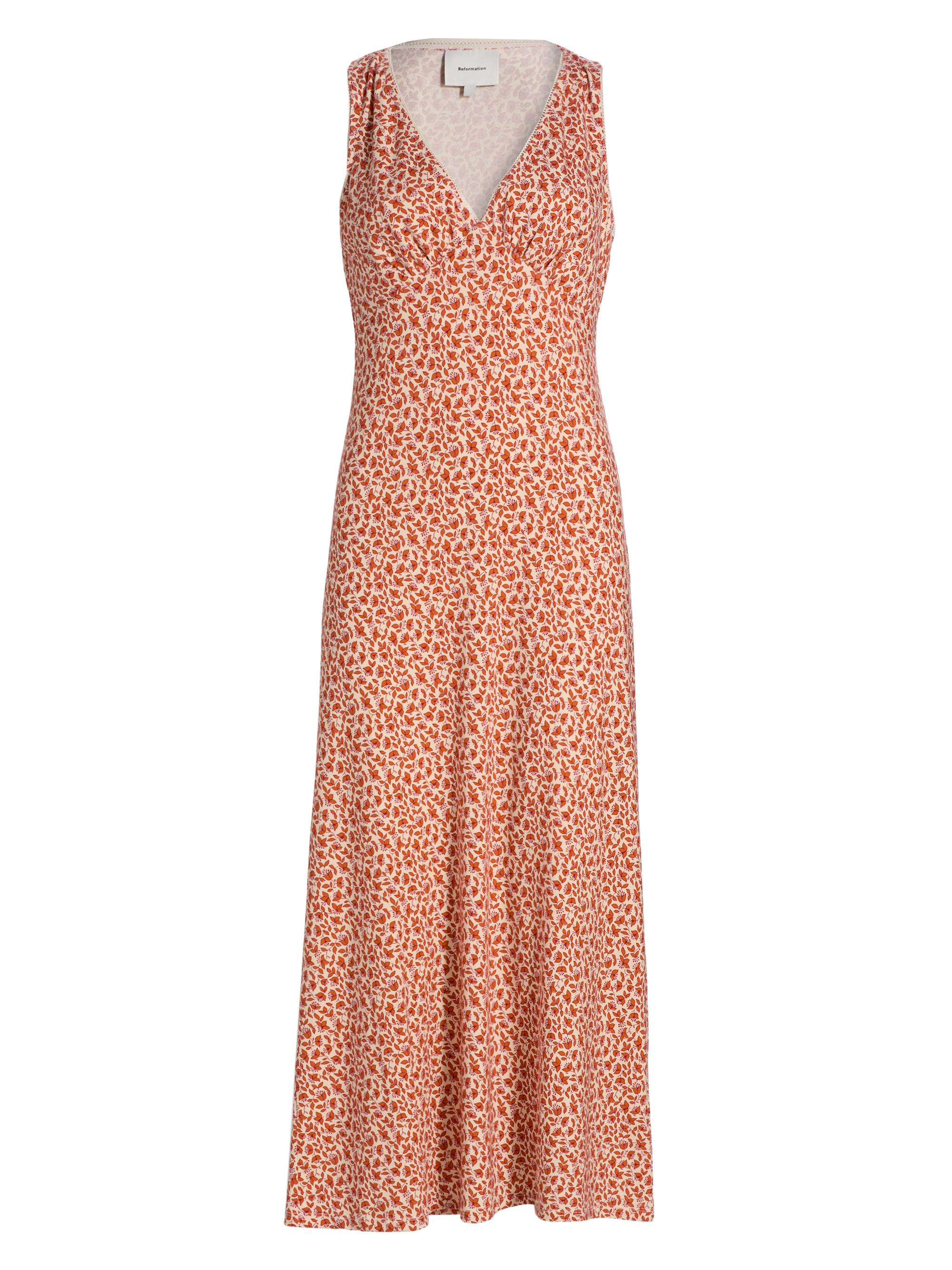 Reformation Women's Brayden Floral Midi-Dress - Mulberry