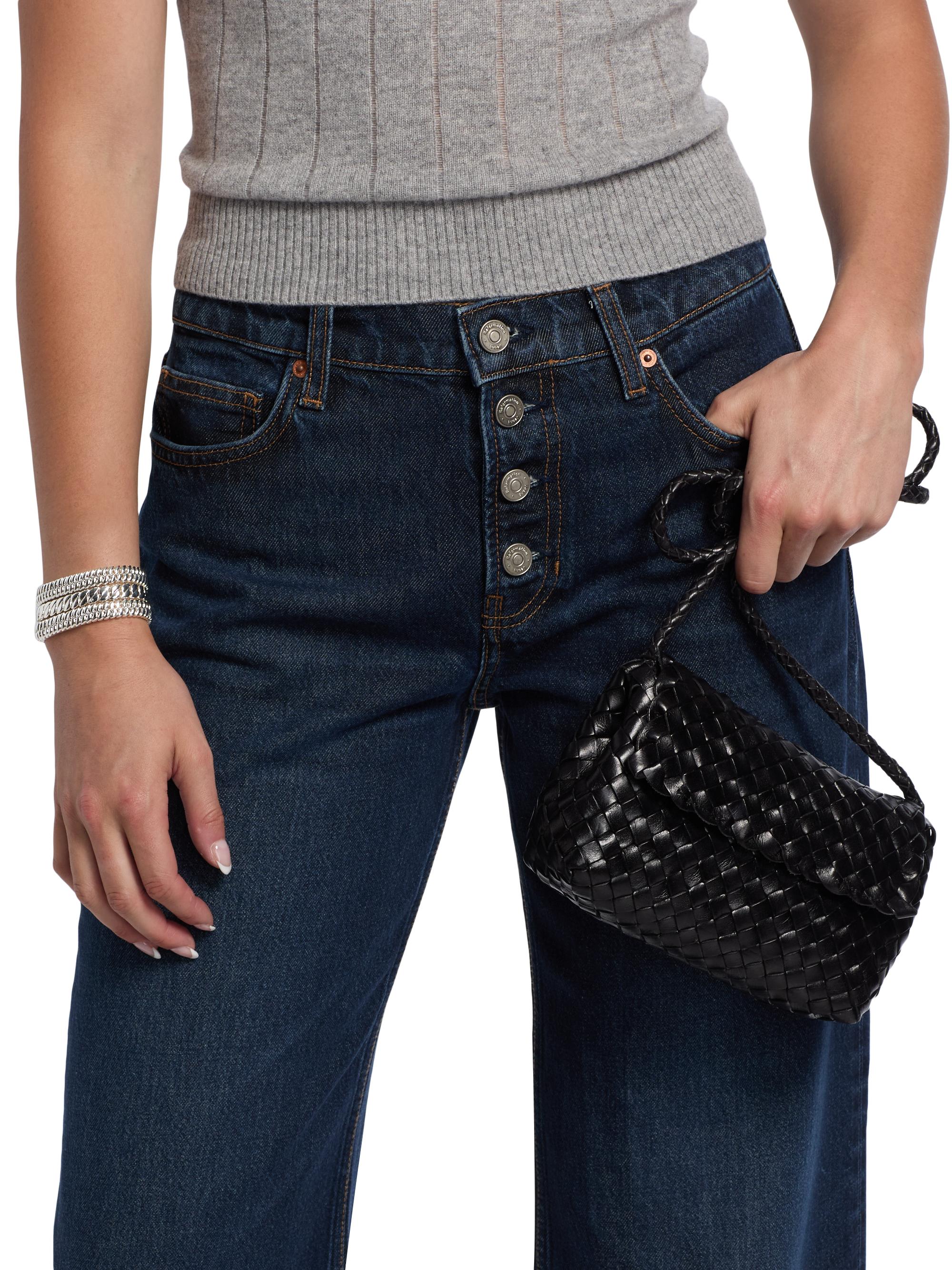 Reformation Cary Low-Rise Button-Fly Jeans | Saks Fifth Avenue