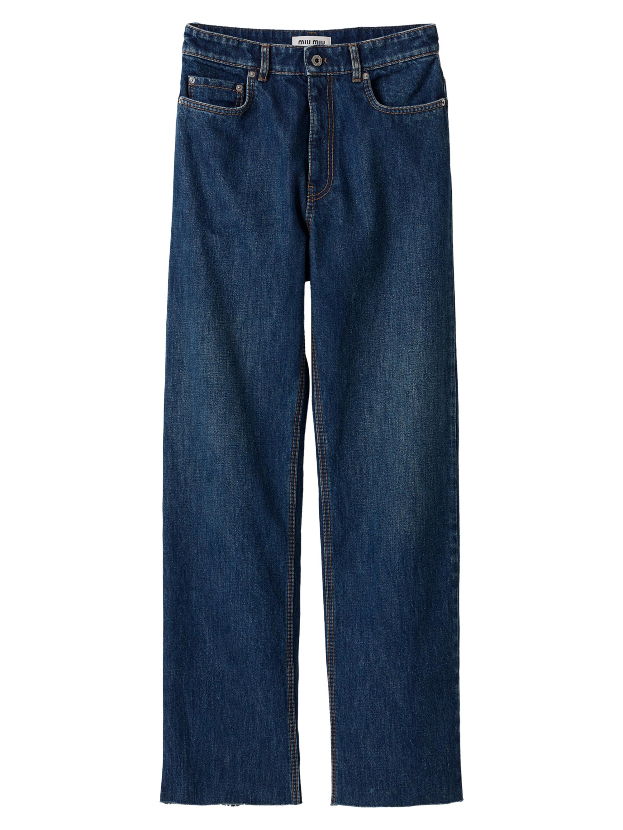 mois様 Miu Miu Five-Pocket Denim Jeans | Saks Fifth Avenue