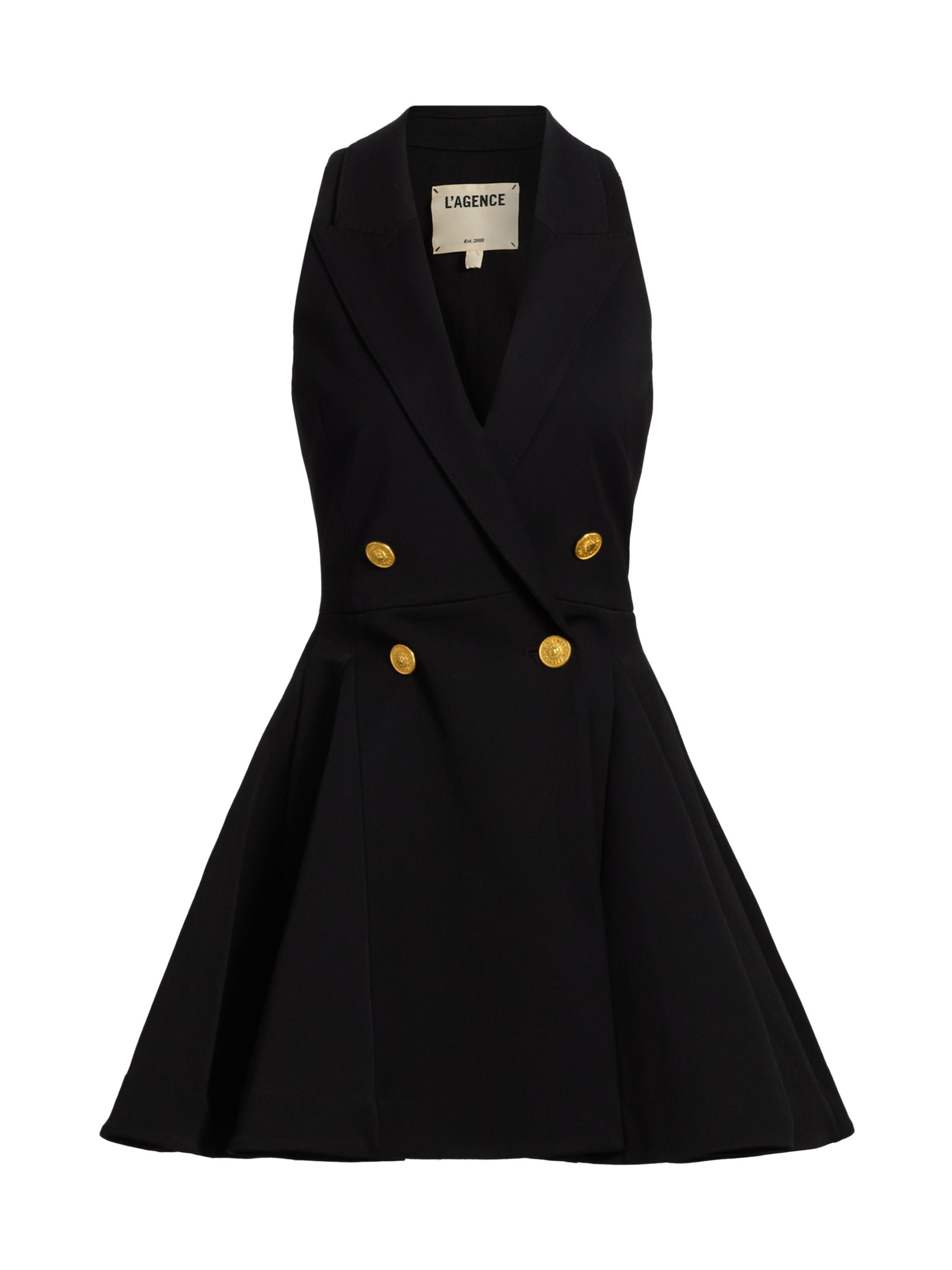 L'AGENCE Women's Royalty Fit & Flare Minidress - Black