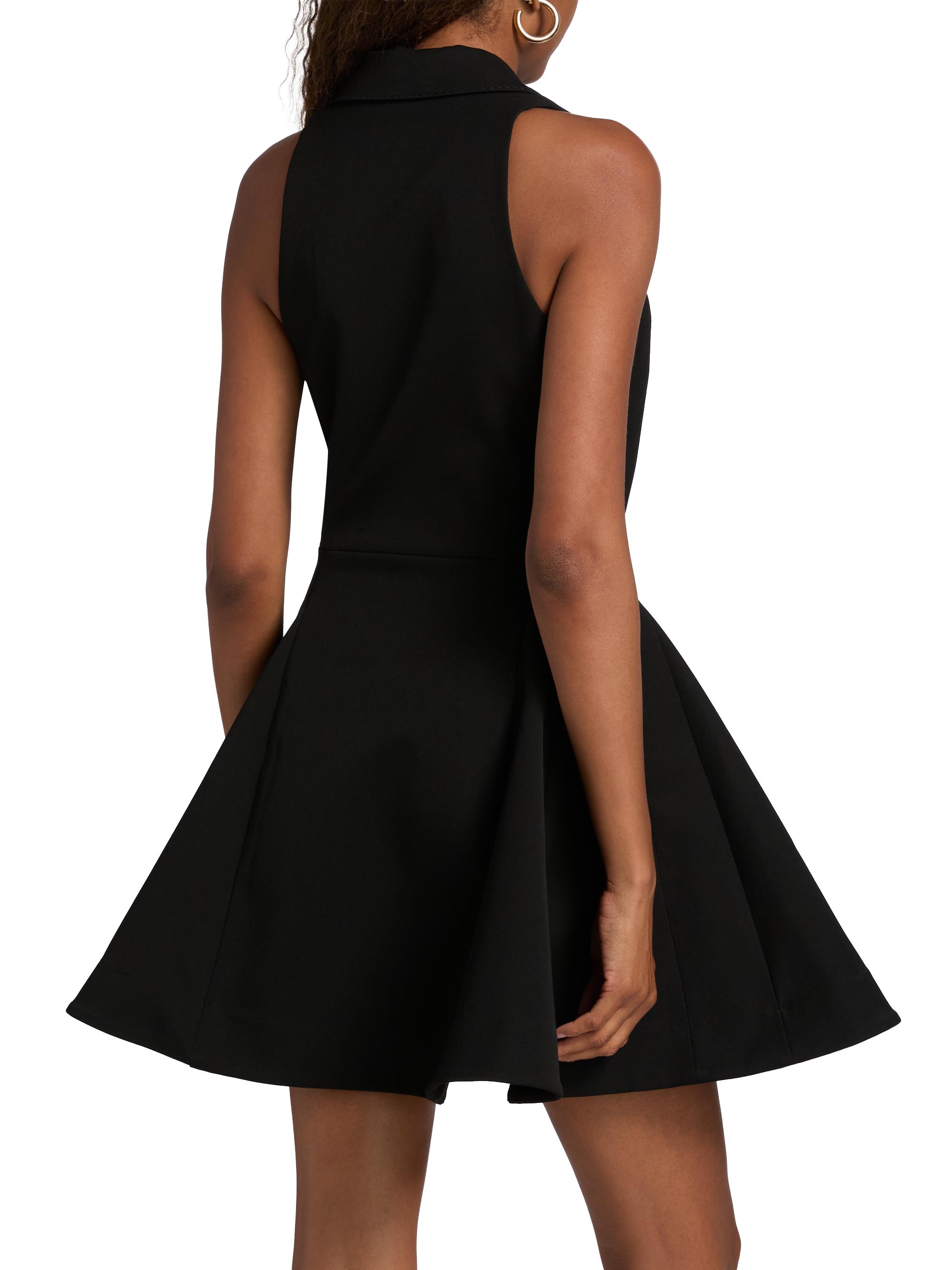 asian inspired mini dress Elegant Black Chinese-Inspired Mini Dress with Puff Sleeves for Women