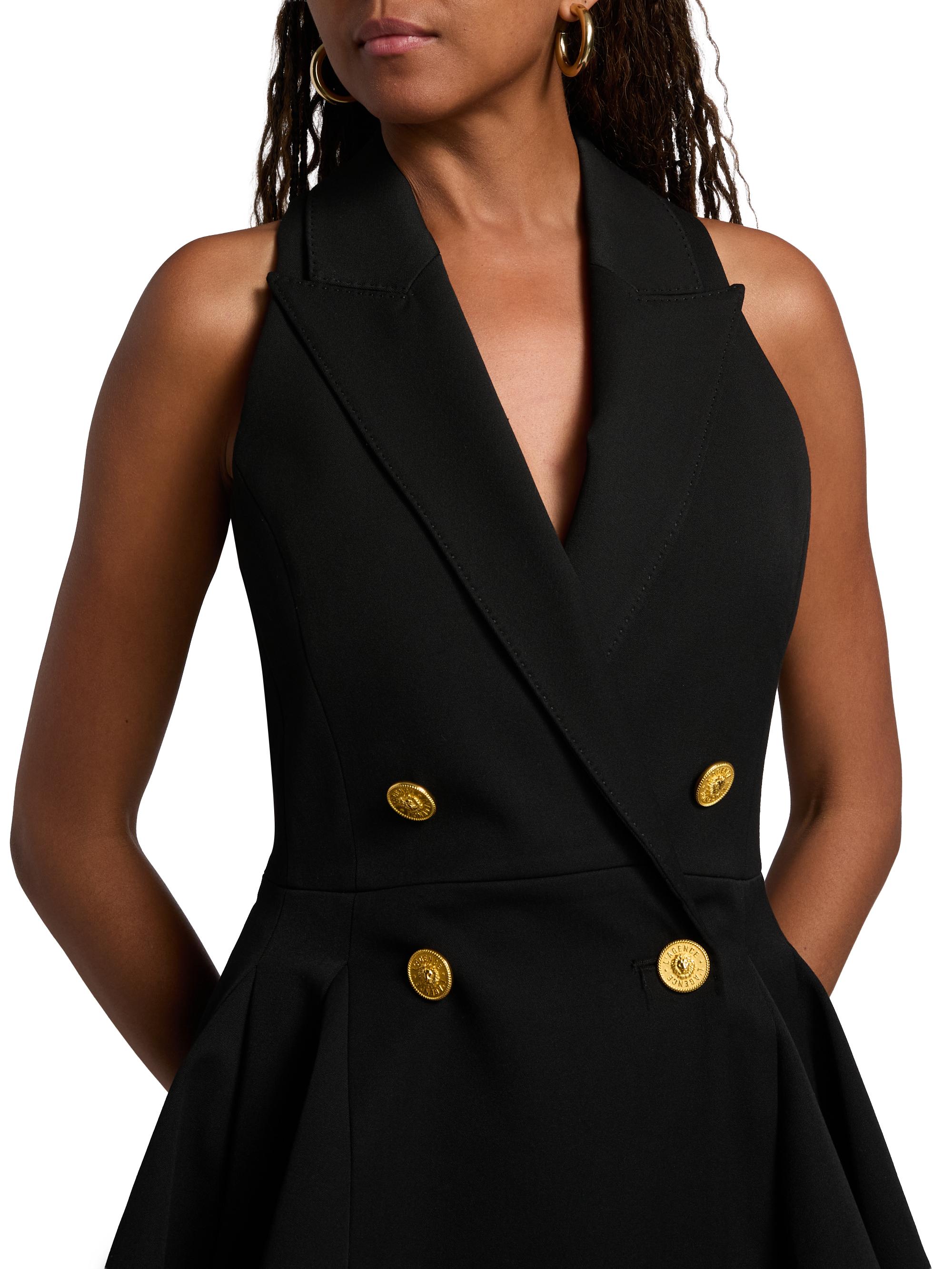 l'agence royalty mini dress L'AGENCE Royalty Mini Dress In Black