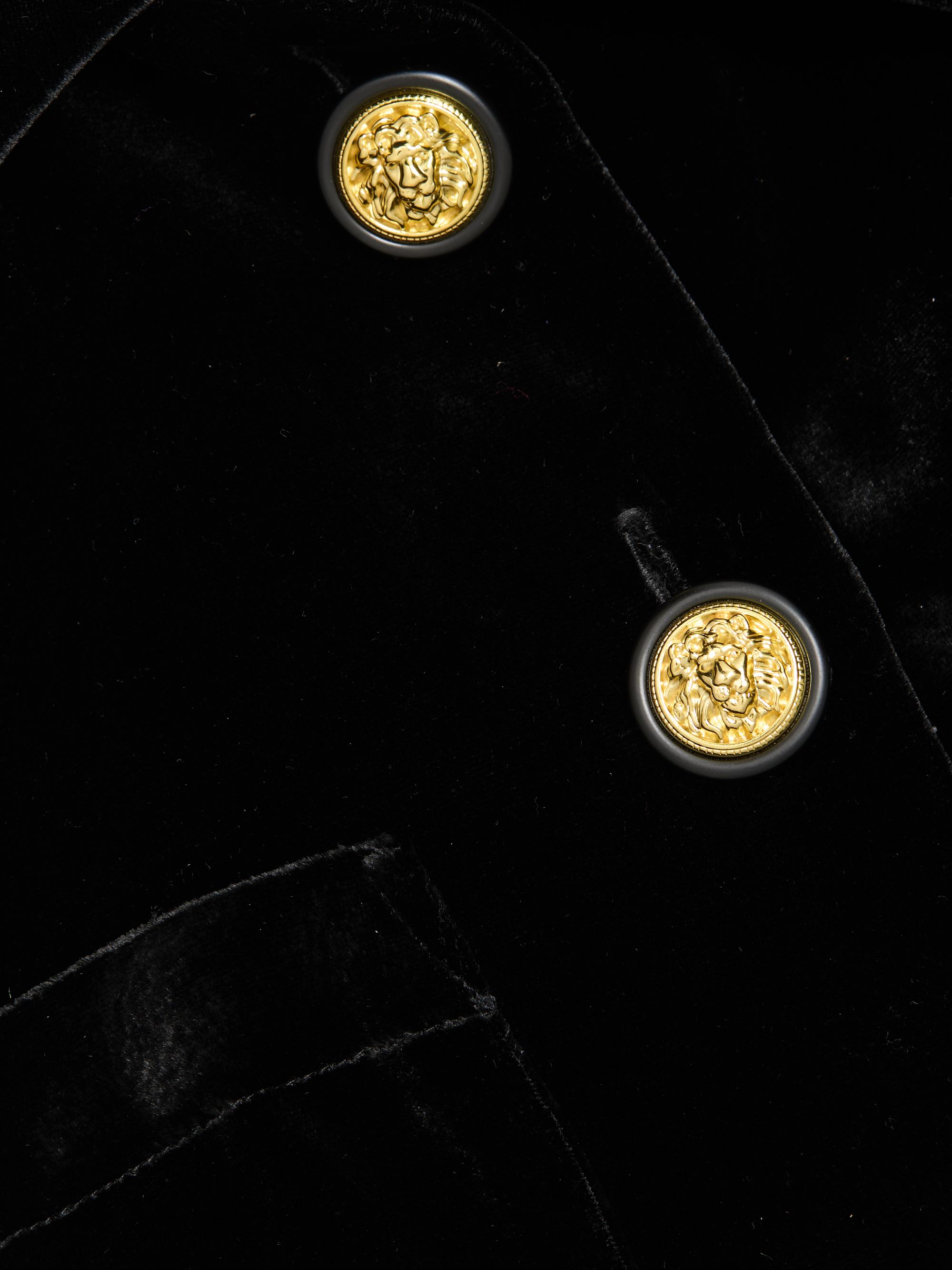L'AGENCE Jia Cropped Velvet Jacket | Saks Fifth Avenue