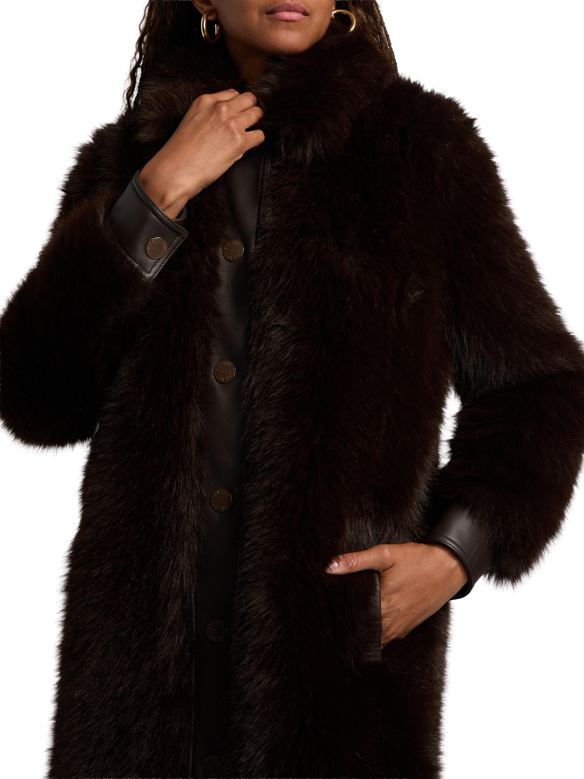 L'AGENCE Irisa Faux-Fur Coat | Saks Fifth Avenue