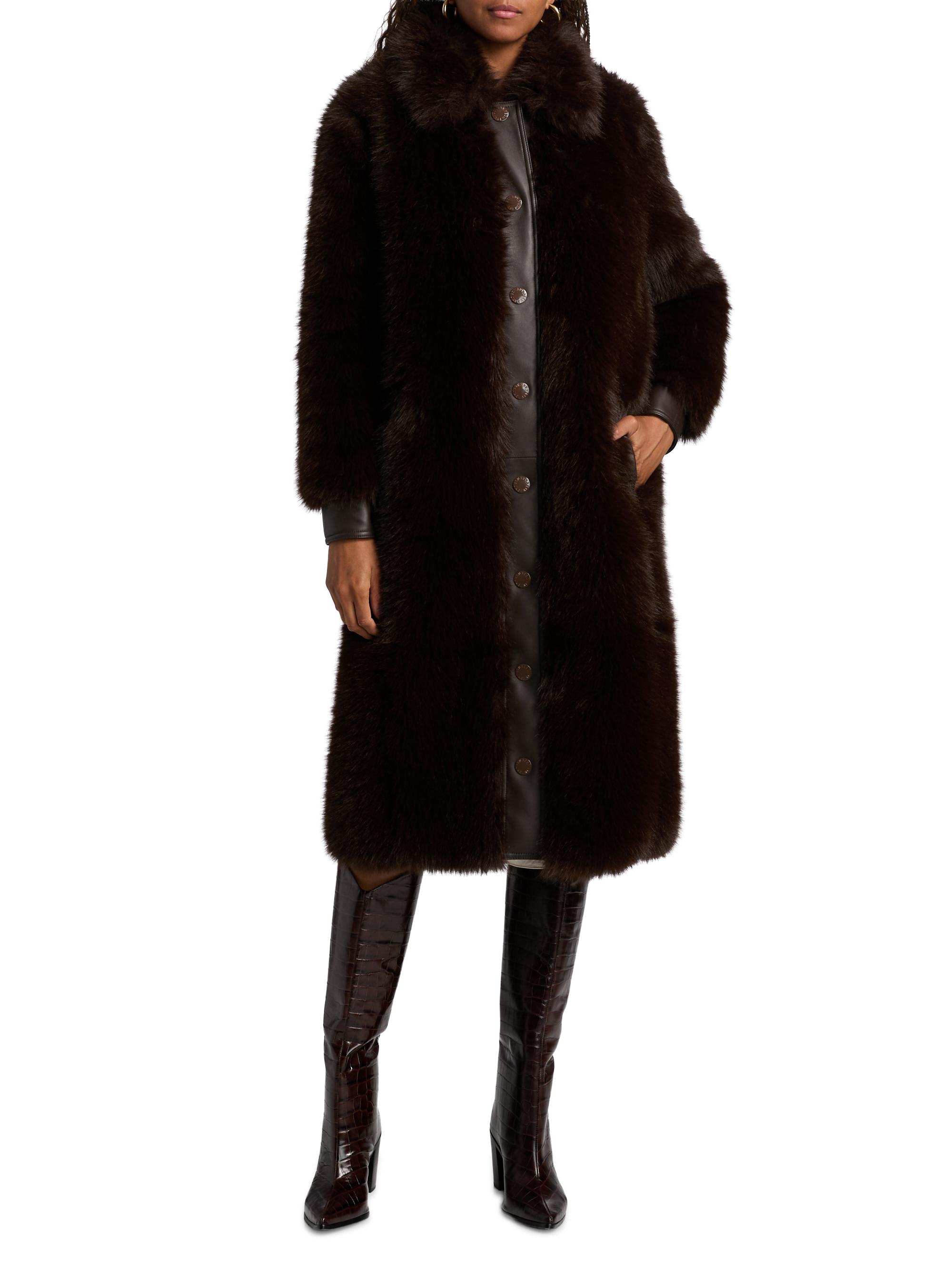 L'AGENCE Irisa Faux-Fur Coat | Saks Fifth Avenue