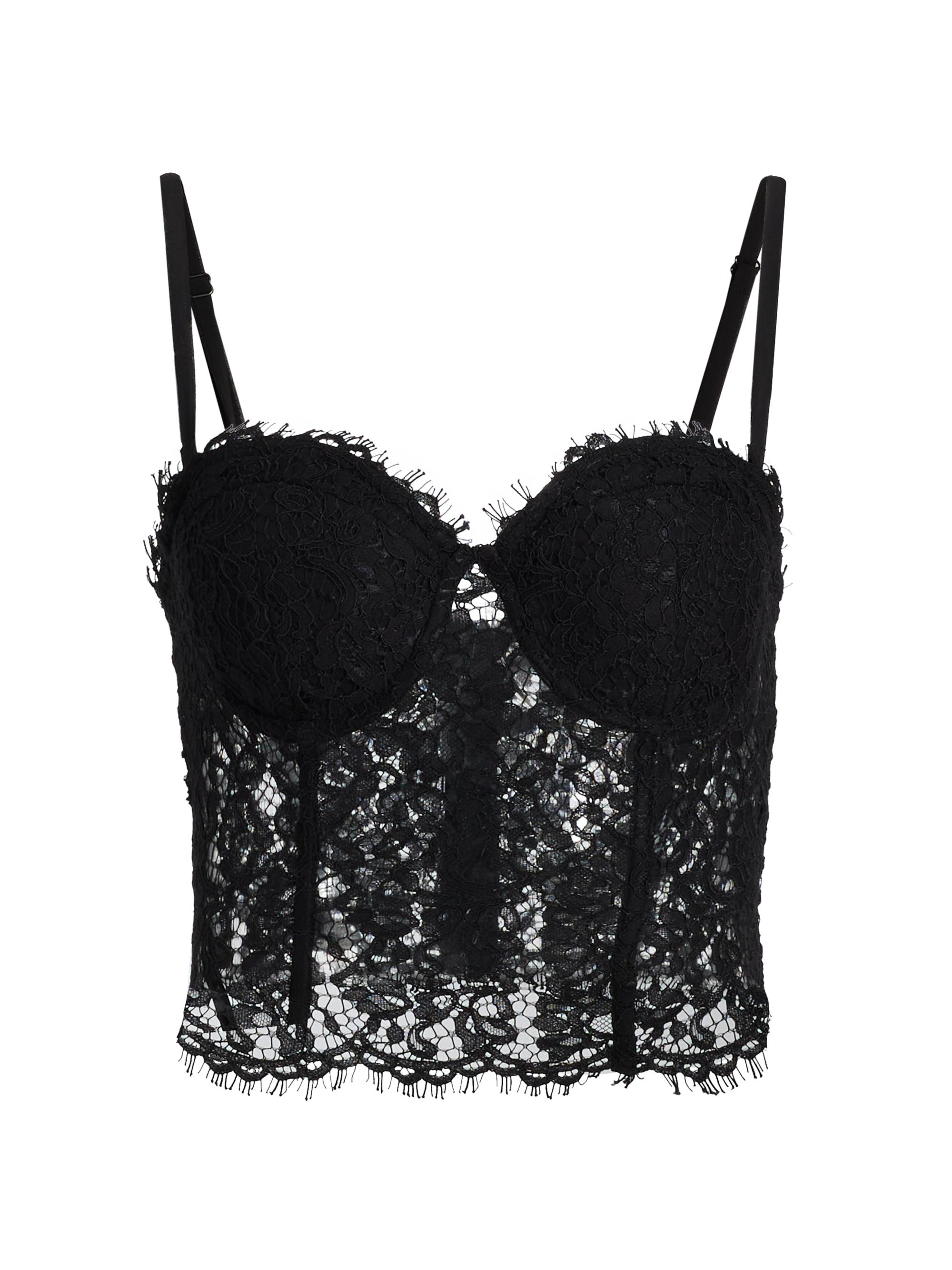L'AGENCE Raquel Lace Bustier | Saks Fifth Avenue