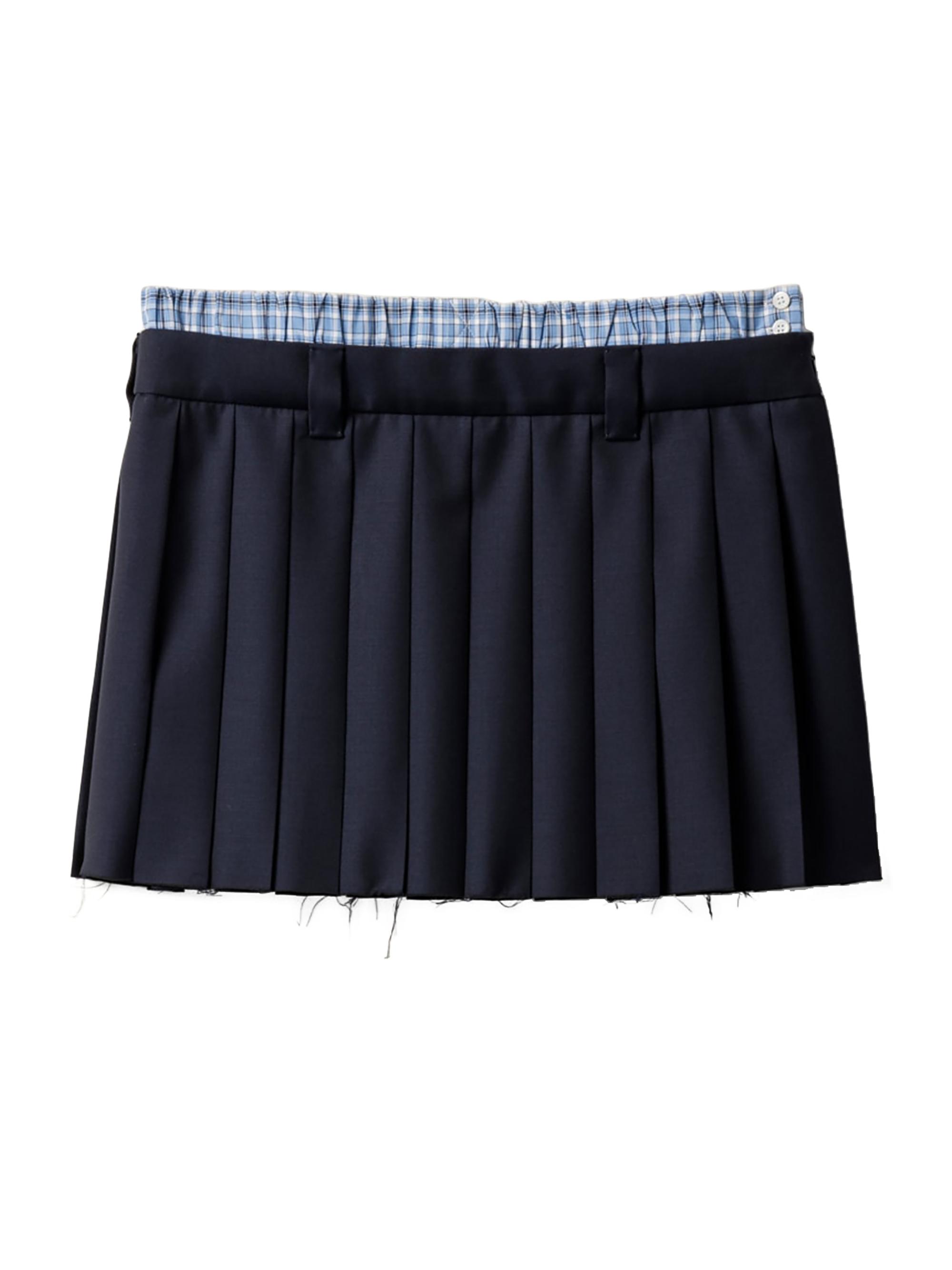 Miu Miu Pleated Batavia Skirt | Saks Fifth Avenue