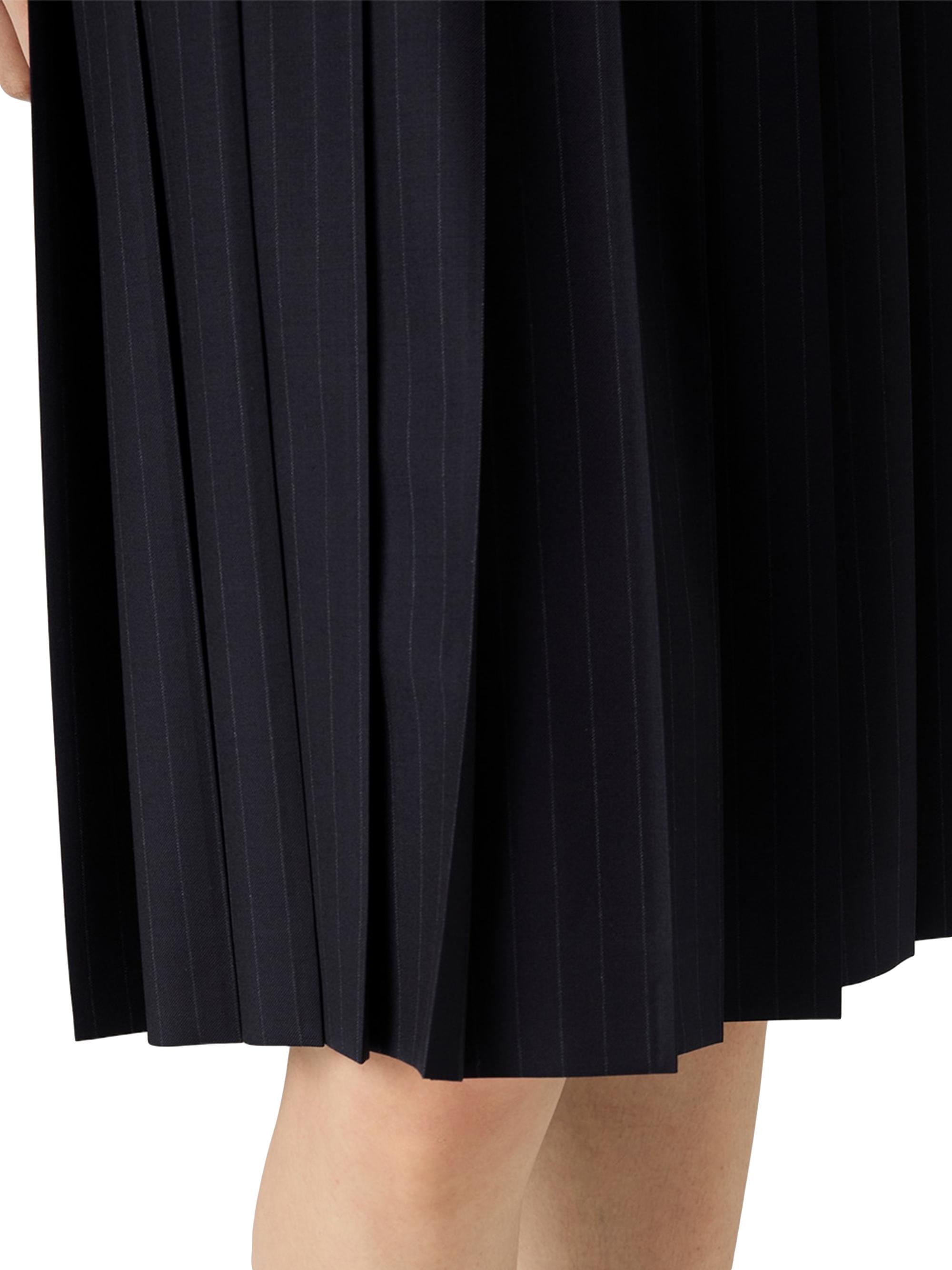 Miu Miu Pleated Pinstripe Midi Skirt | Saks Fifth Avenue
