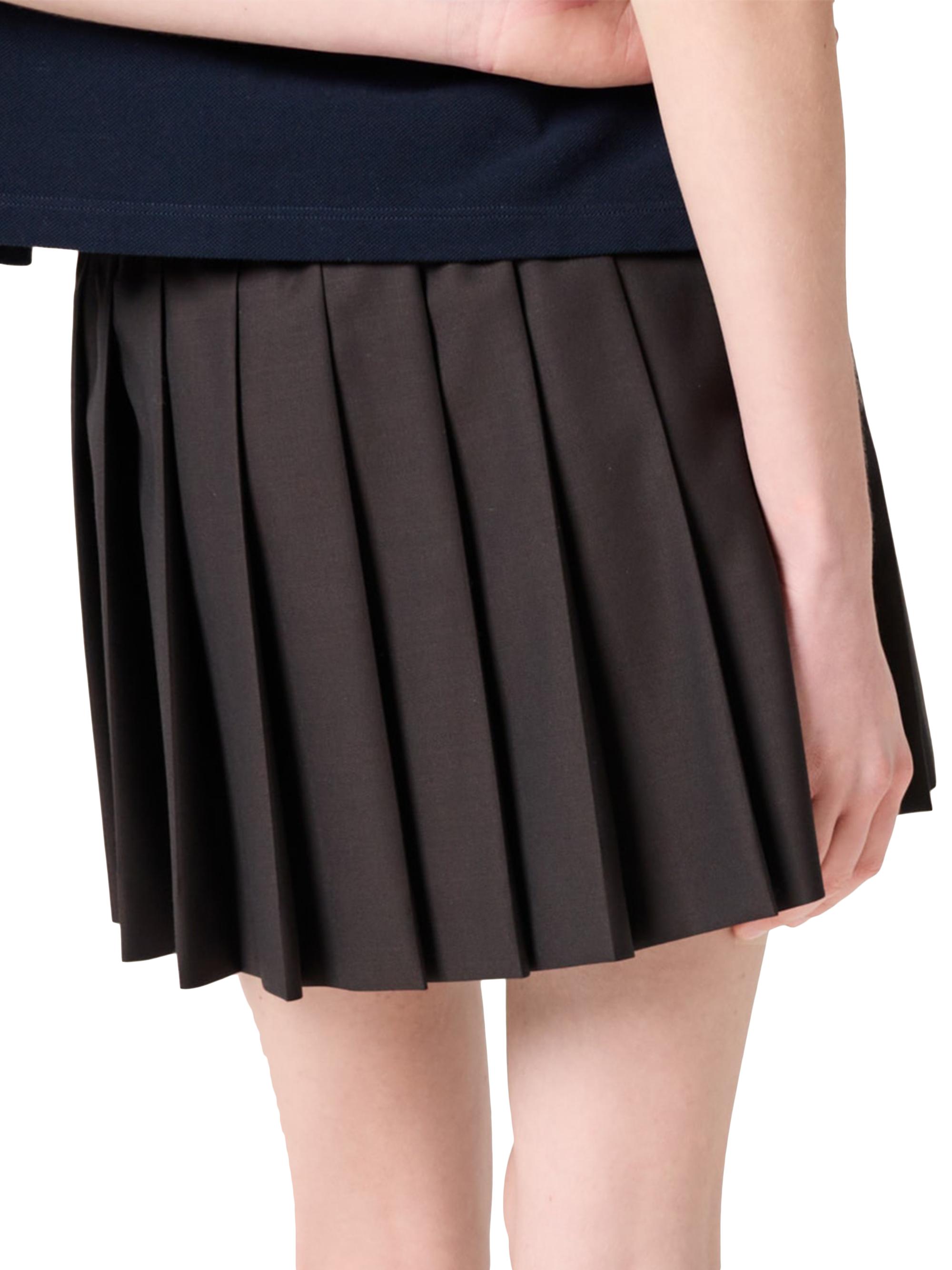 Miu Miu Pleated Batavia Skirt | Saks Fifth Avenue