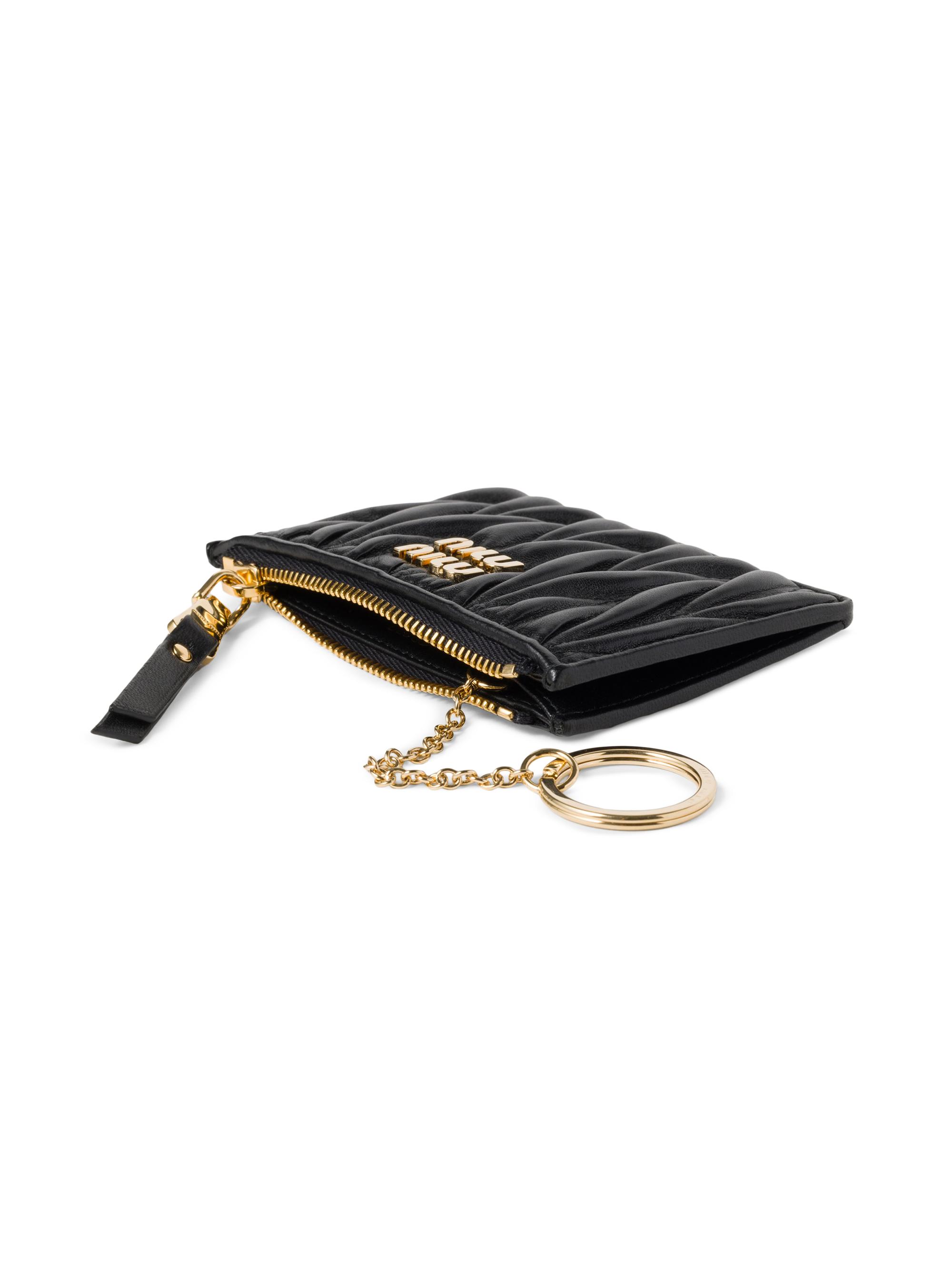 Miu Miu Matelassé Nappa Leather Card Holder | Saks Fifth Avenue