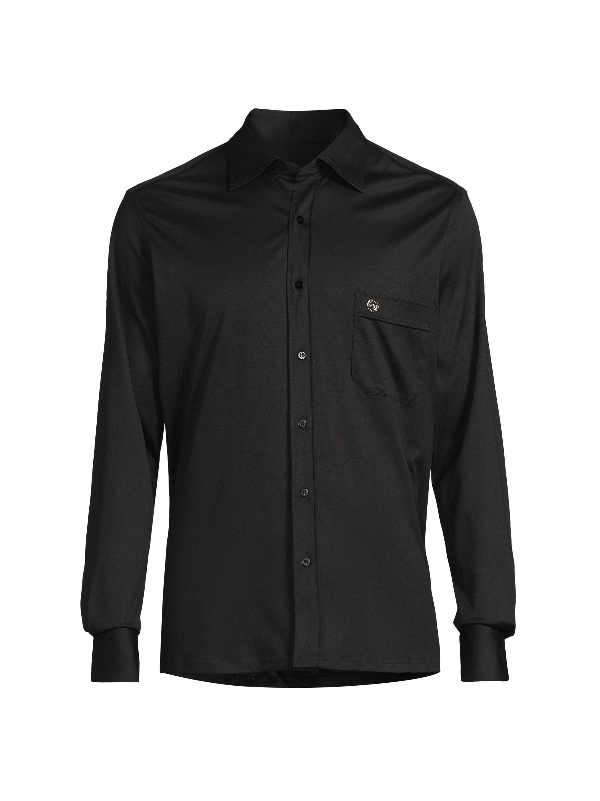 Stefano Ricci Men's Logo Cotton T-Shirt - Black