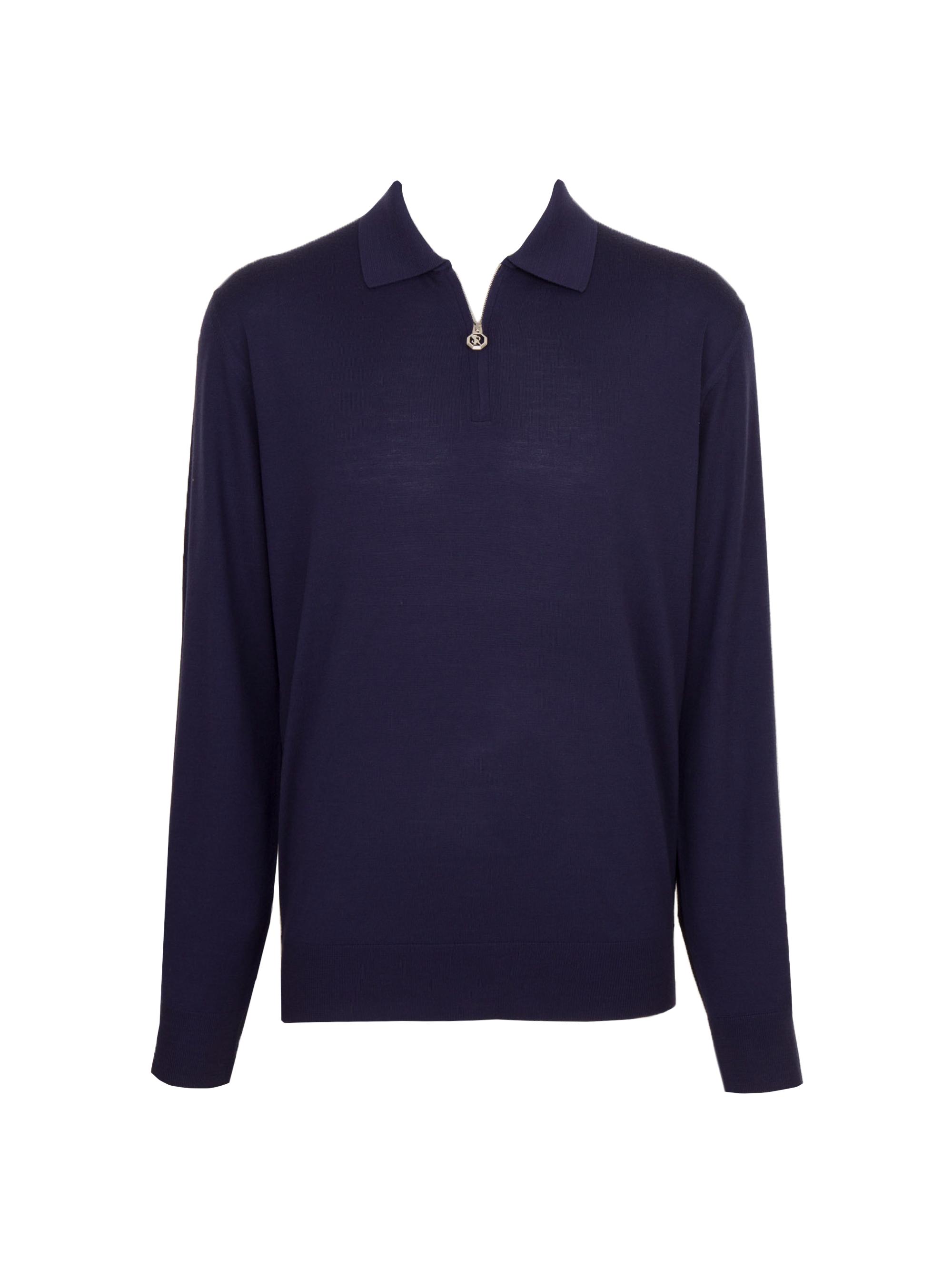 Stefano Ricci Men's Wool Polo Sweater - Blue