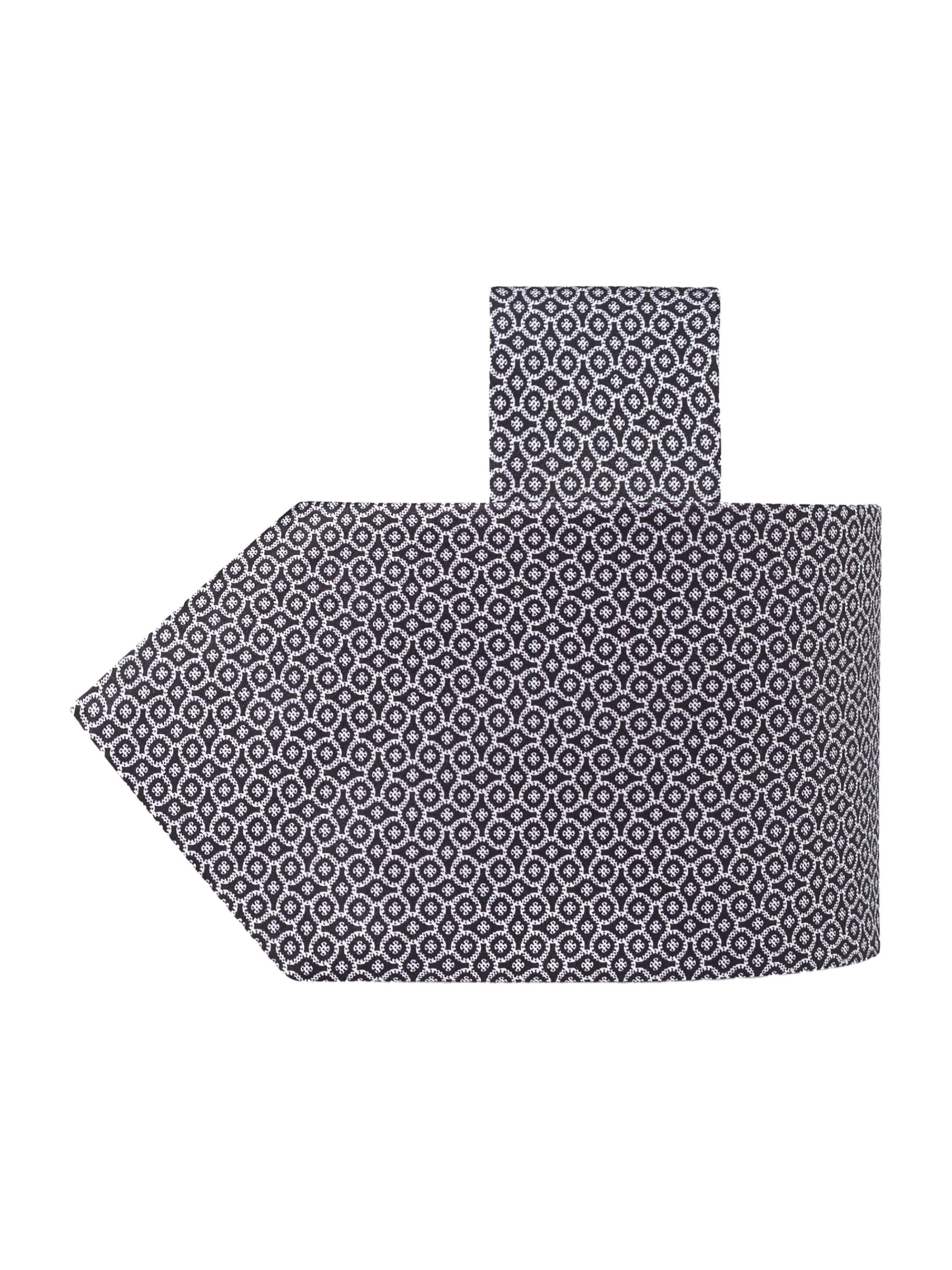 Stefano Ricci Men's Geometric Silk-Blend Tie - Black White | Thumbnail 4
